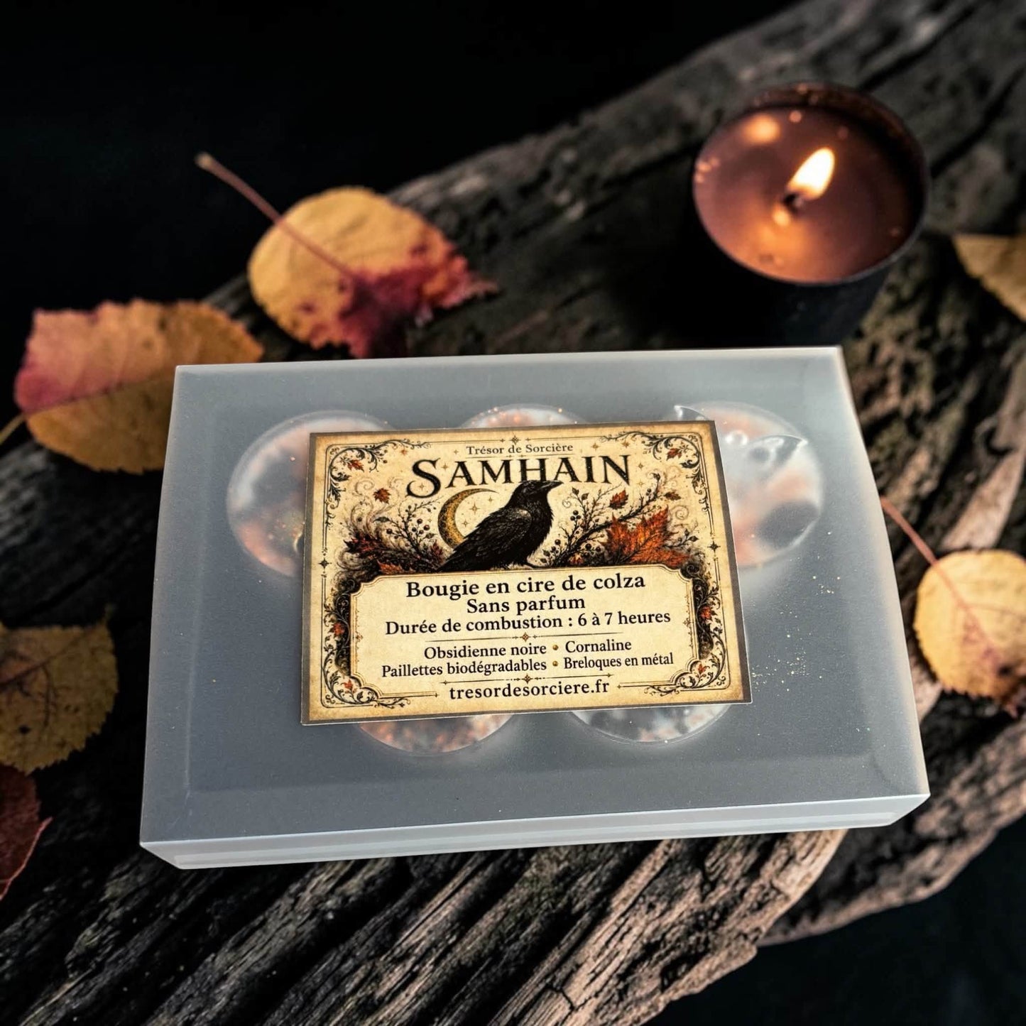 bougie rituel de samhain