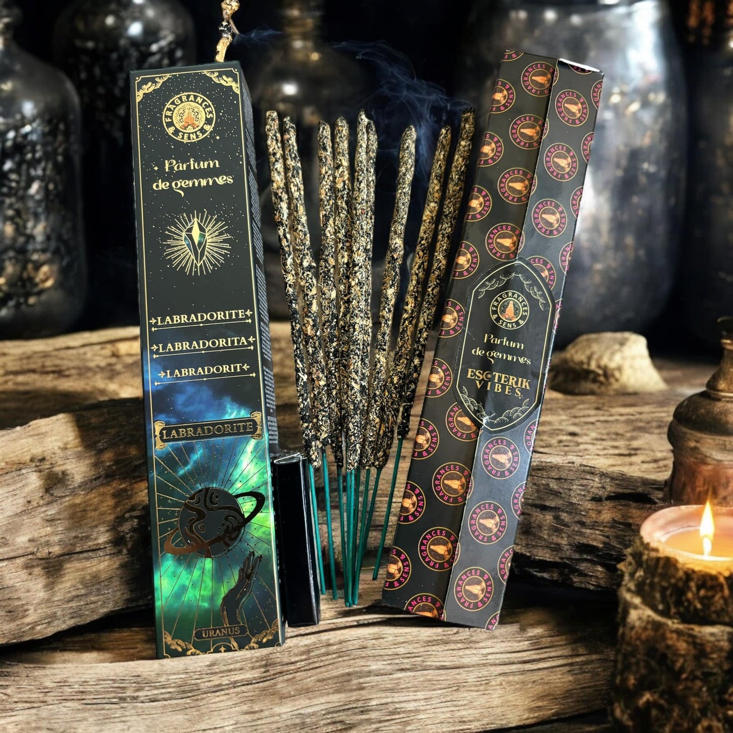 Encens parfum de gemmes labradorite