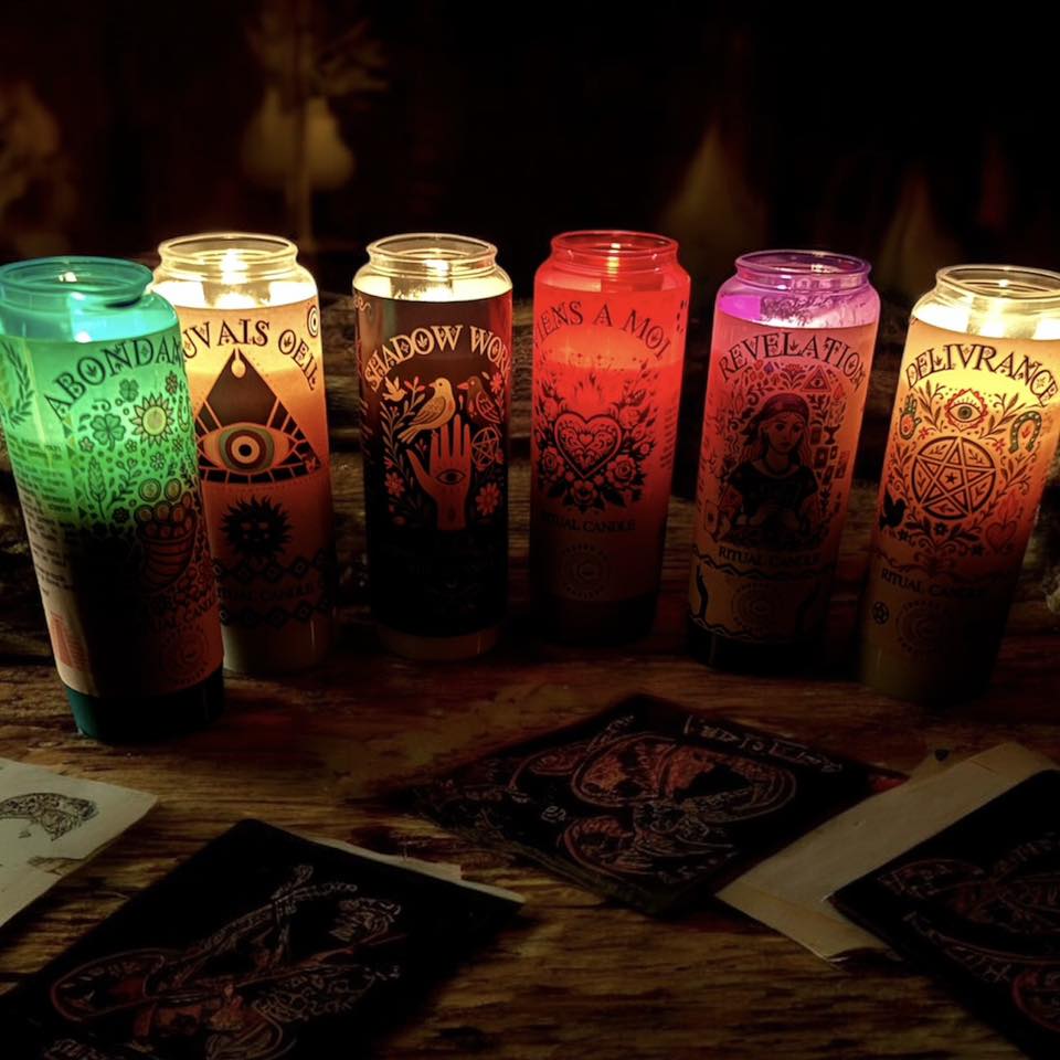 Bougie de neuvaine "rituel de délivrance", bougie 9 jours