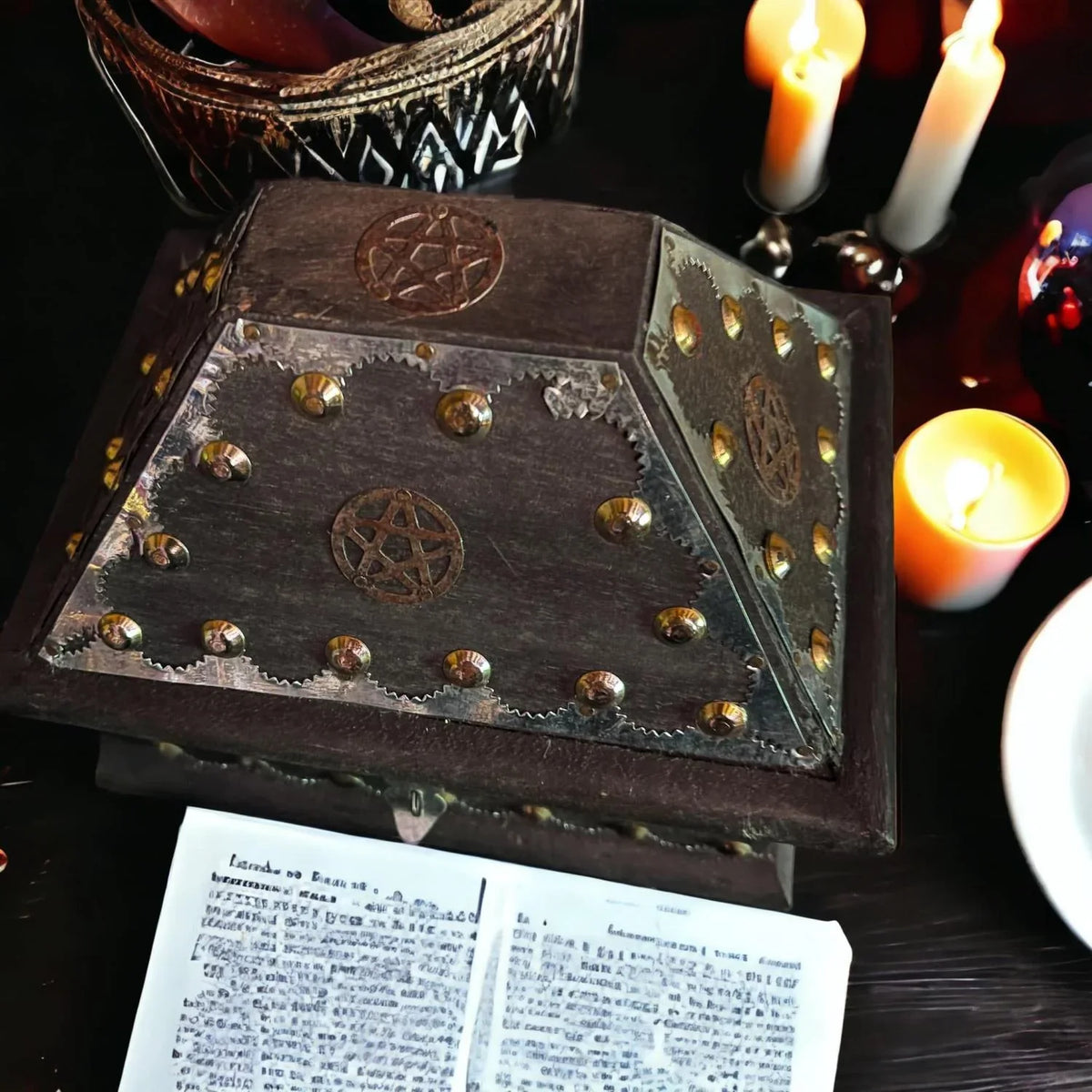 Coffret Salem, vue ouverte