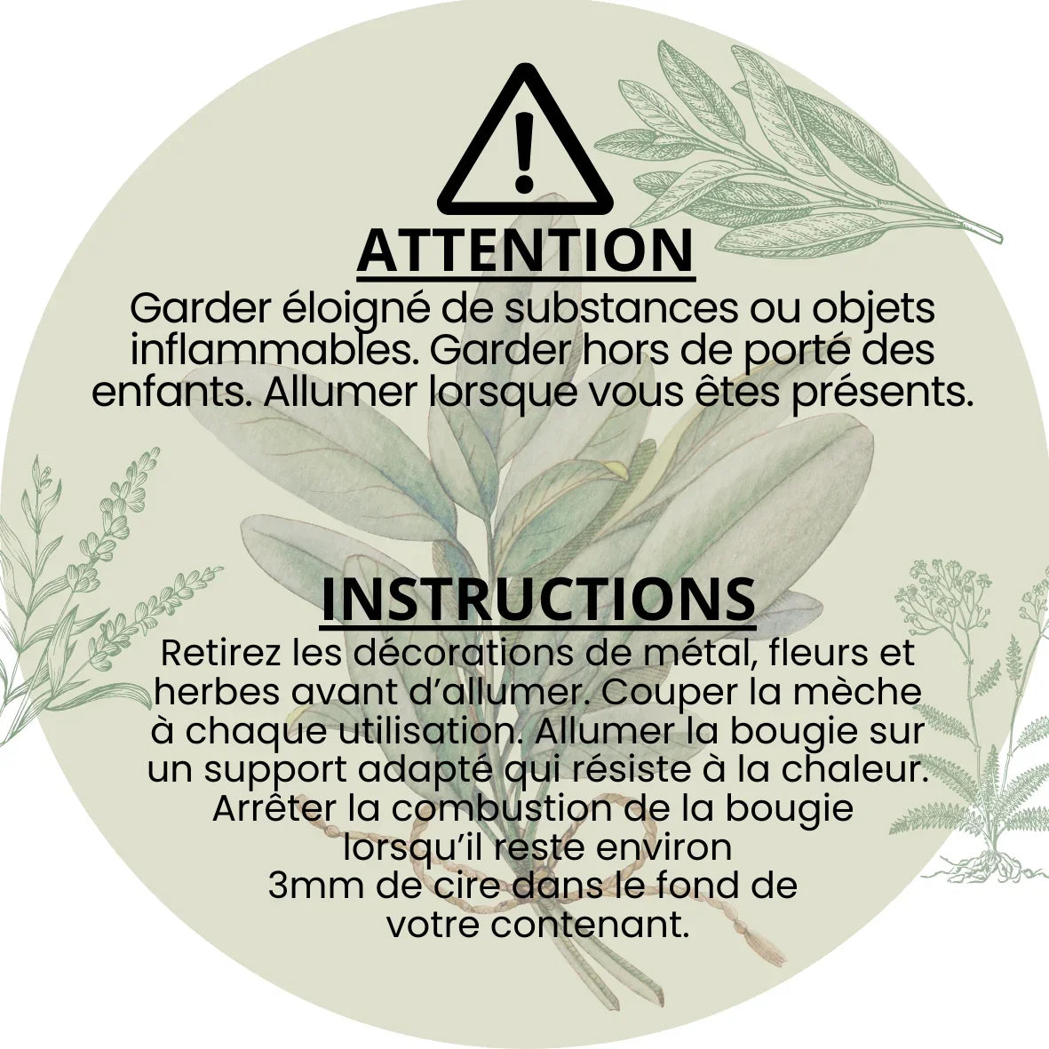 Bougie magie de la nature "agrumes et sauge"