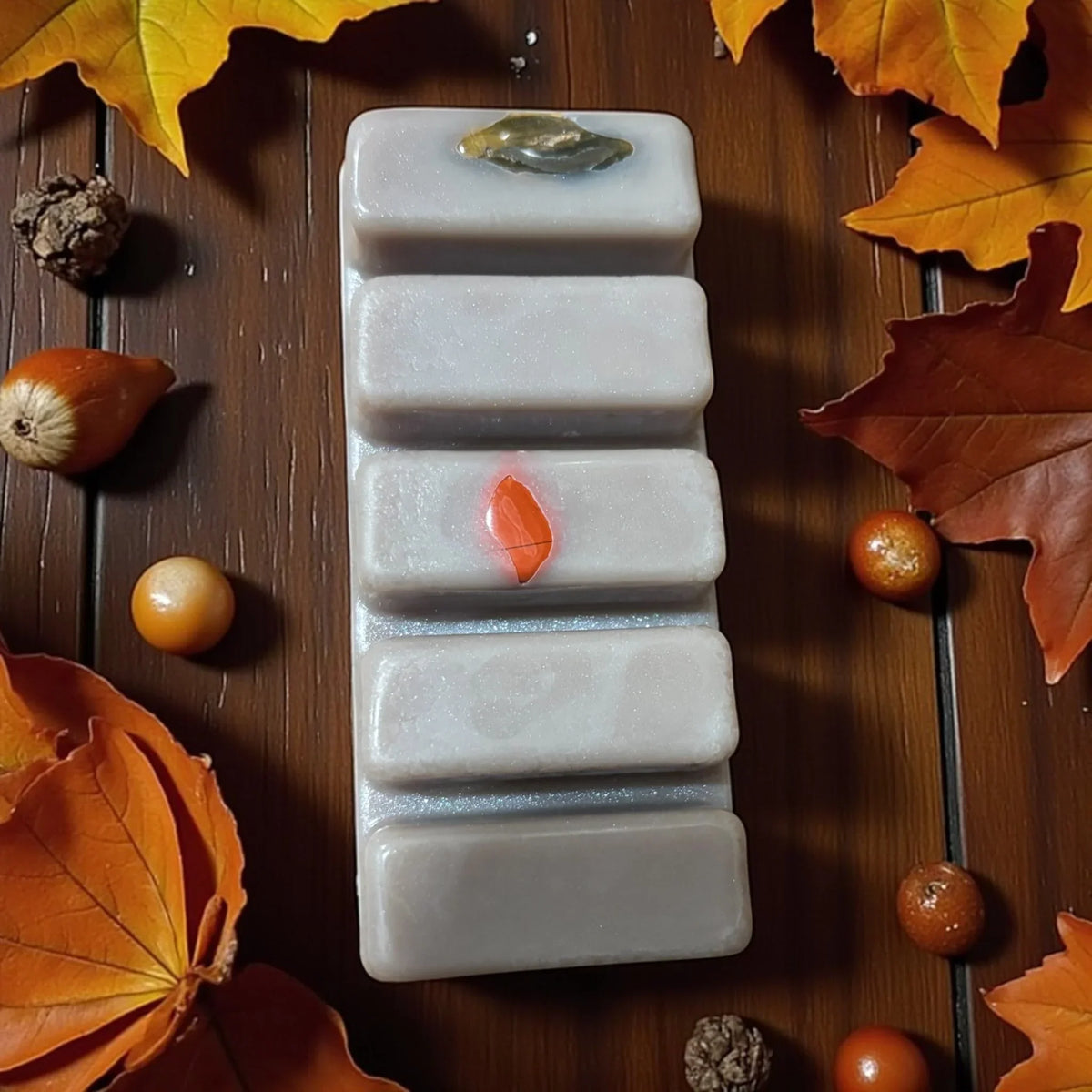 Fondants parfumés Équinoxe d'Automne, détail musc blanc