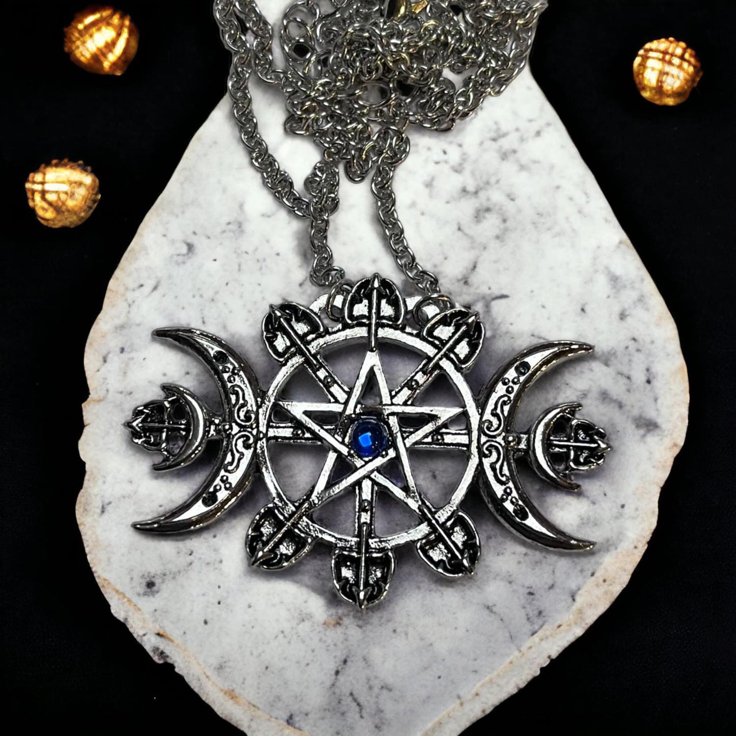 Pendentif triple lune