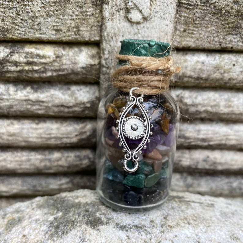 Spell jar du voyageur PRECIOUS fiole de protection voyageur