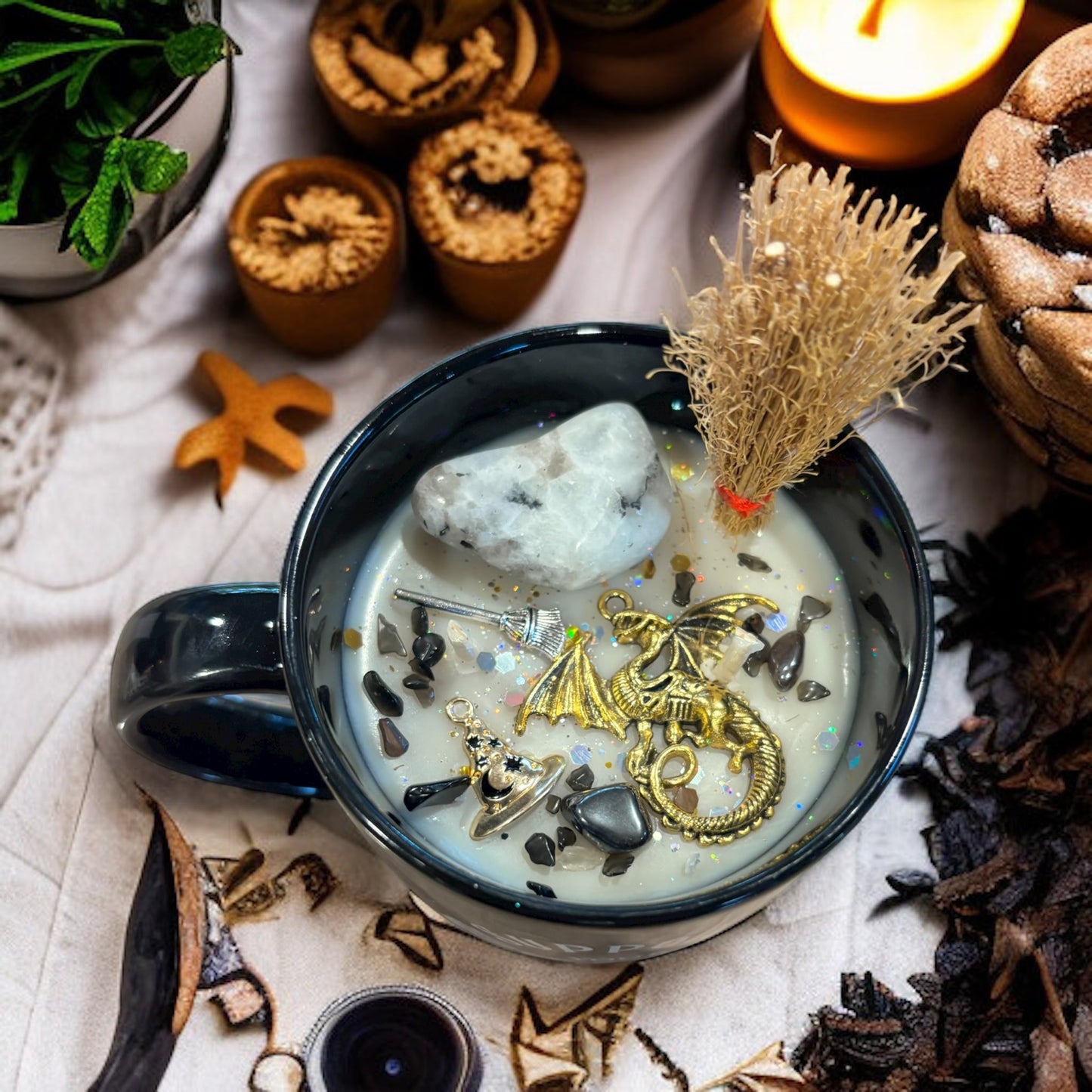 Bougie "witch coven", bougie mug, bougie sorcière, bougie d'intention, bougie cadeau