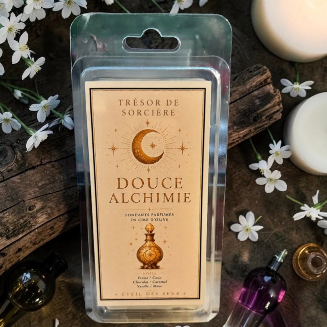 Fondants "Douce alchimie", fondants sorcière, fondants parfumés