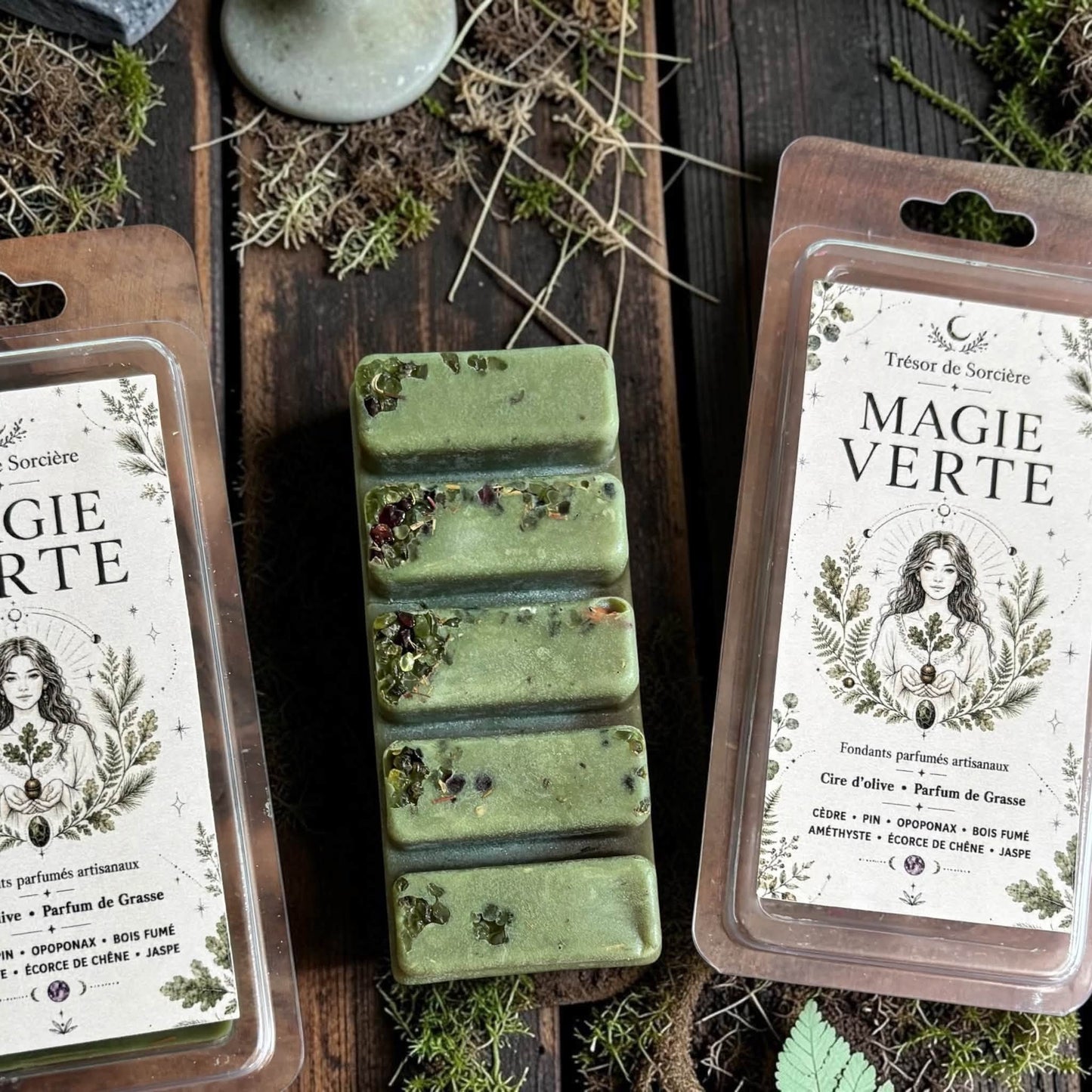 Fondants parfumés Magie Verte - fondants sorcière
