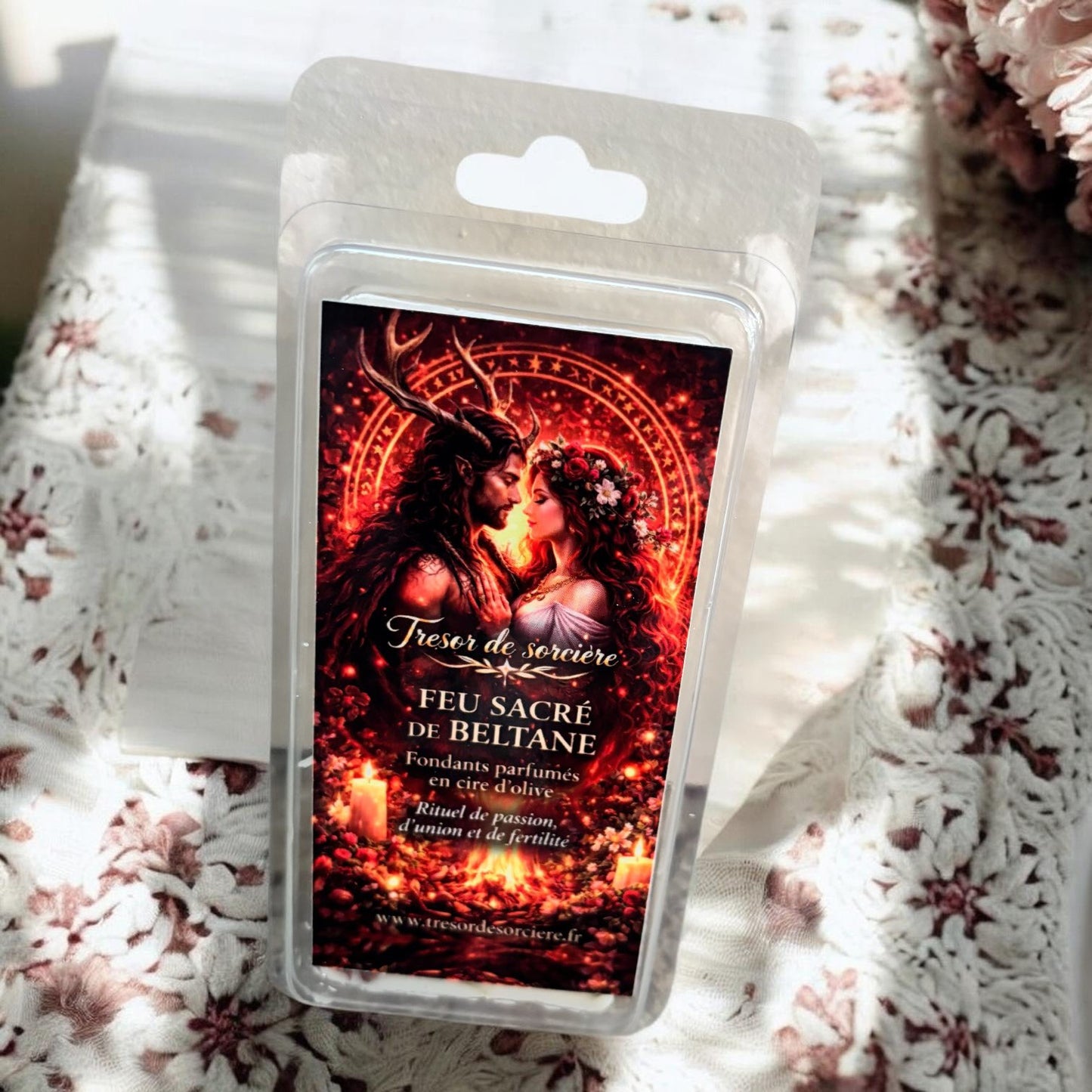 fondants parfumés Beltane rituel sabbat feu sacré ambiance ésotérique maison parfumée
