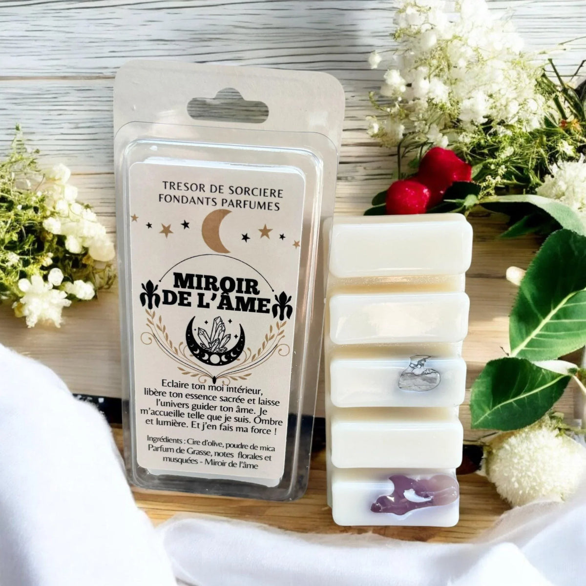Fondants de cire parfumés "miroir de l'âme",