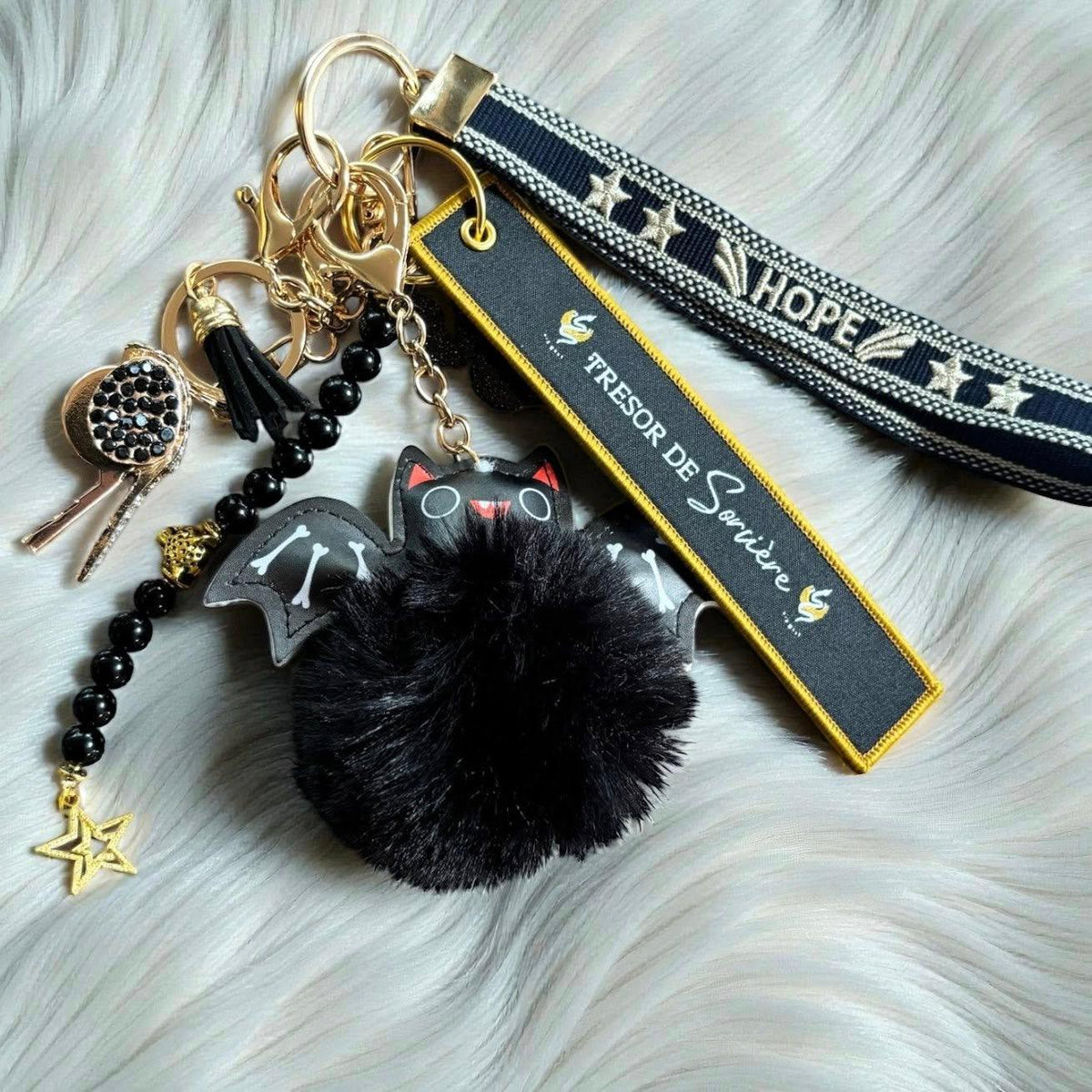 Porte clés Gri gri, talisman de protection, porte clés