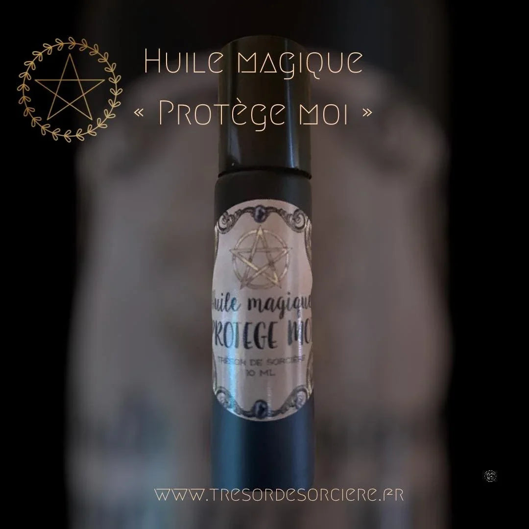 Huile magique "Protège Moi", rituel, sorcellerie, witchy, wicca, esoterique, ésotérisme, sorcière, sort, protection