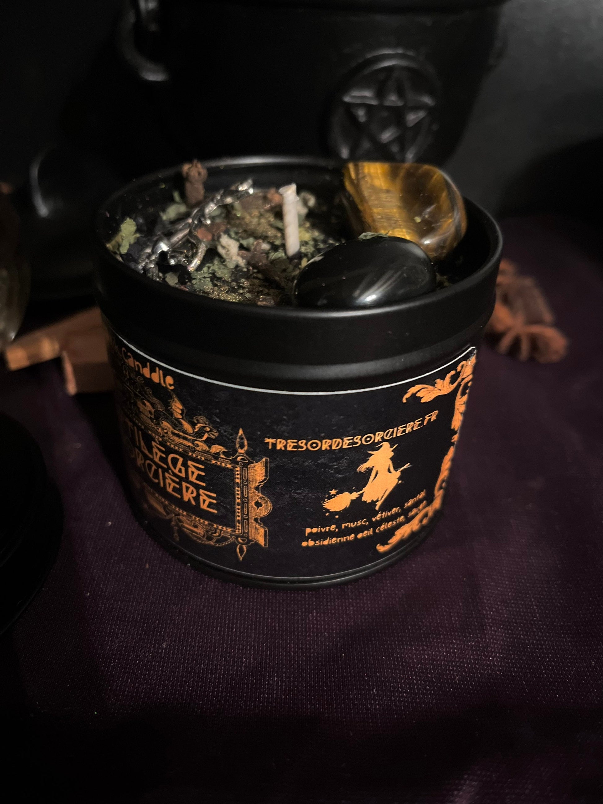 Bougie protection sortilège de sorcière