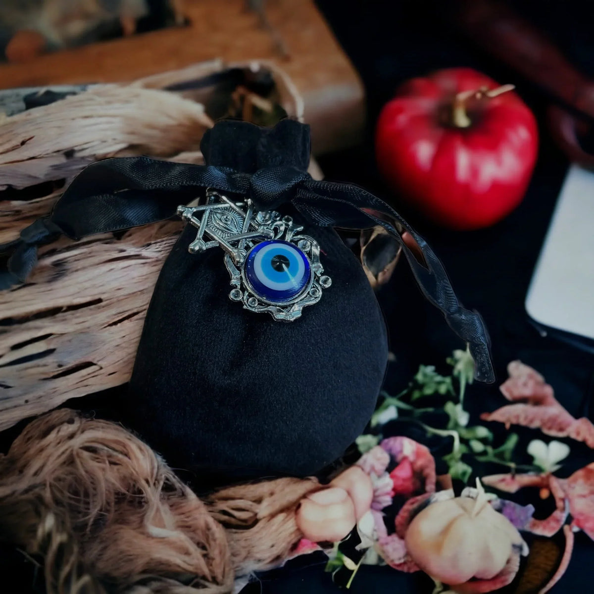 Sac mojo mauvais œil, mojo bag, amulette, talisman