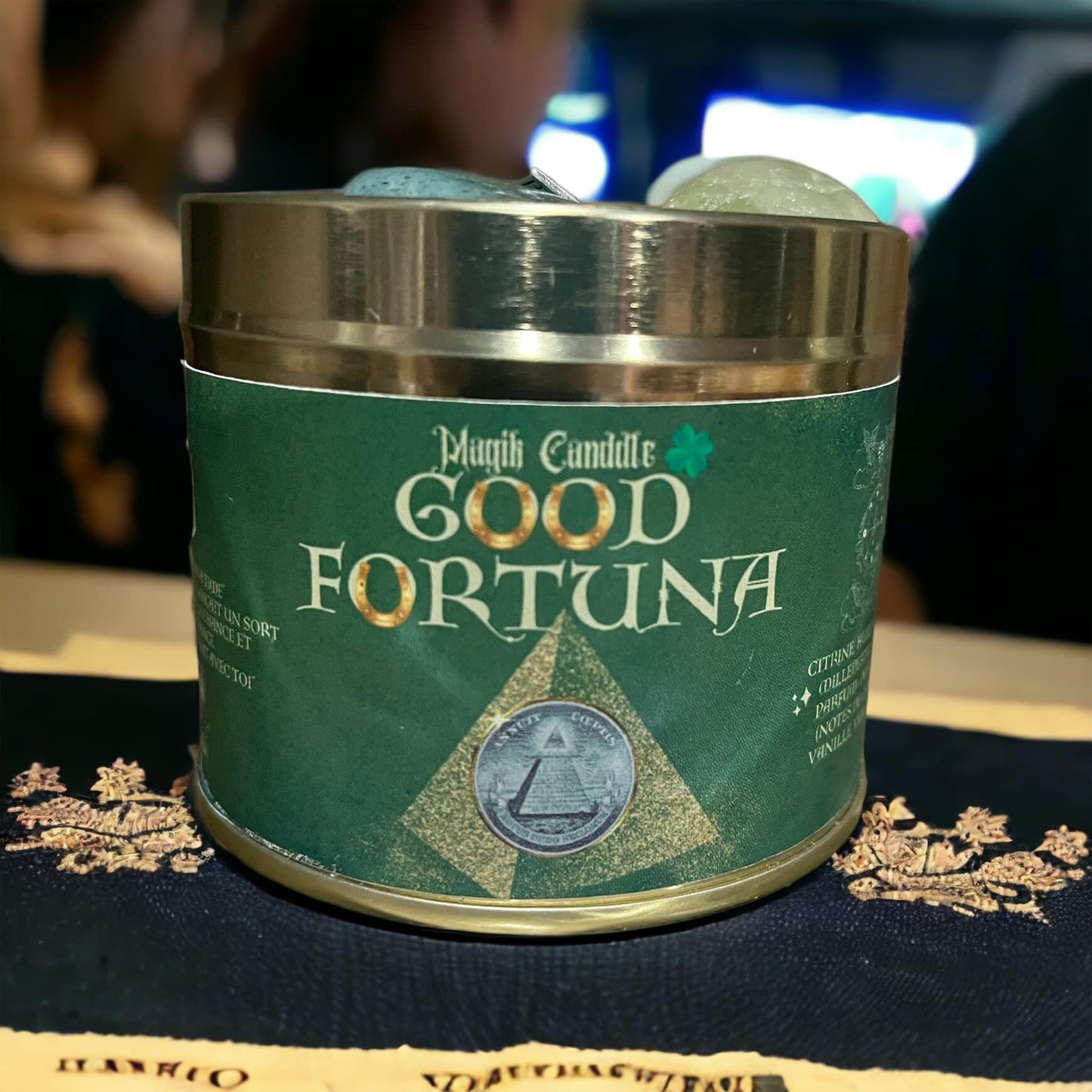 Bougie chance, prospérité, abondance "Good Fortuna"