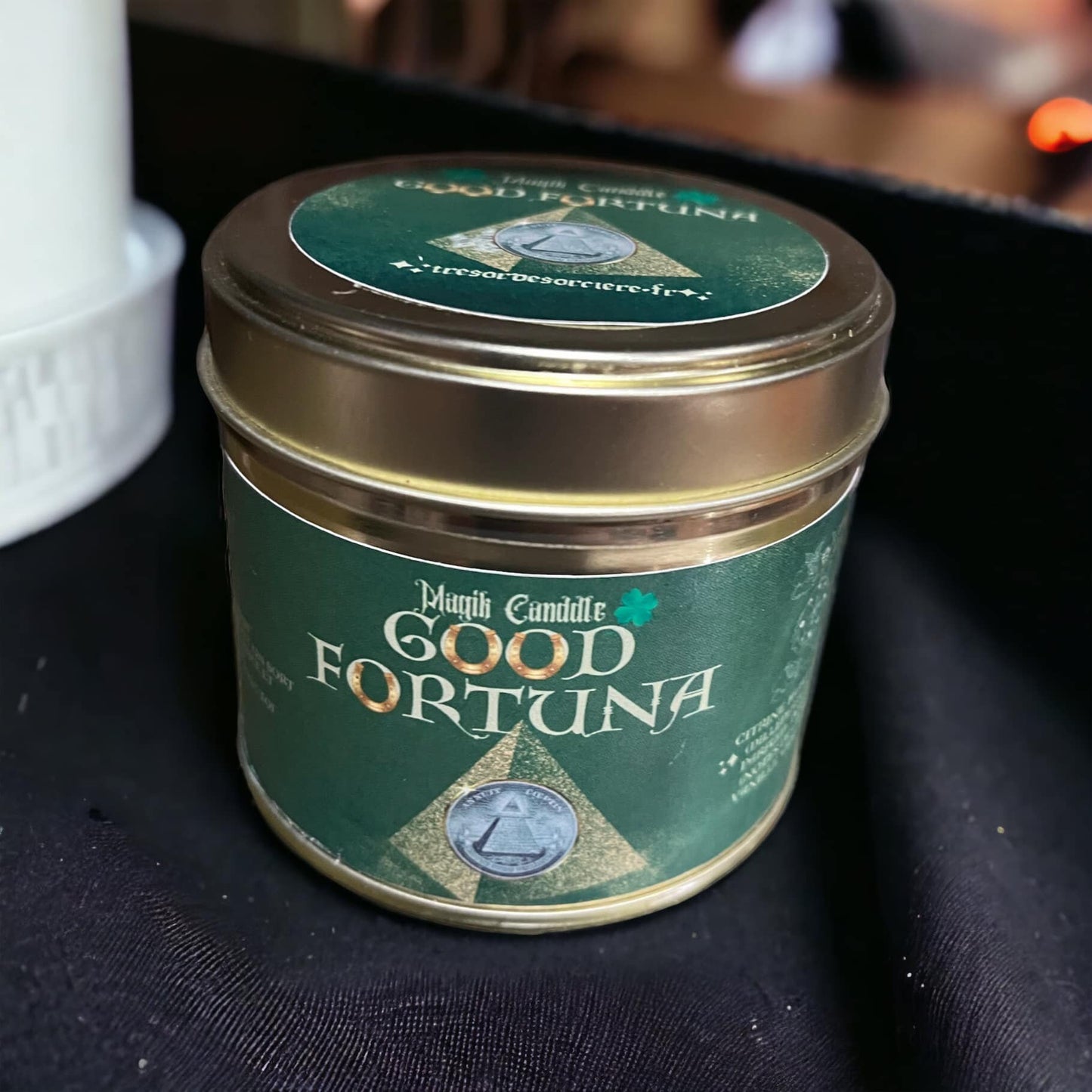 Bougie chance, prospérité, abondance "Good Fortuna"