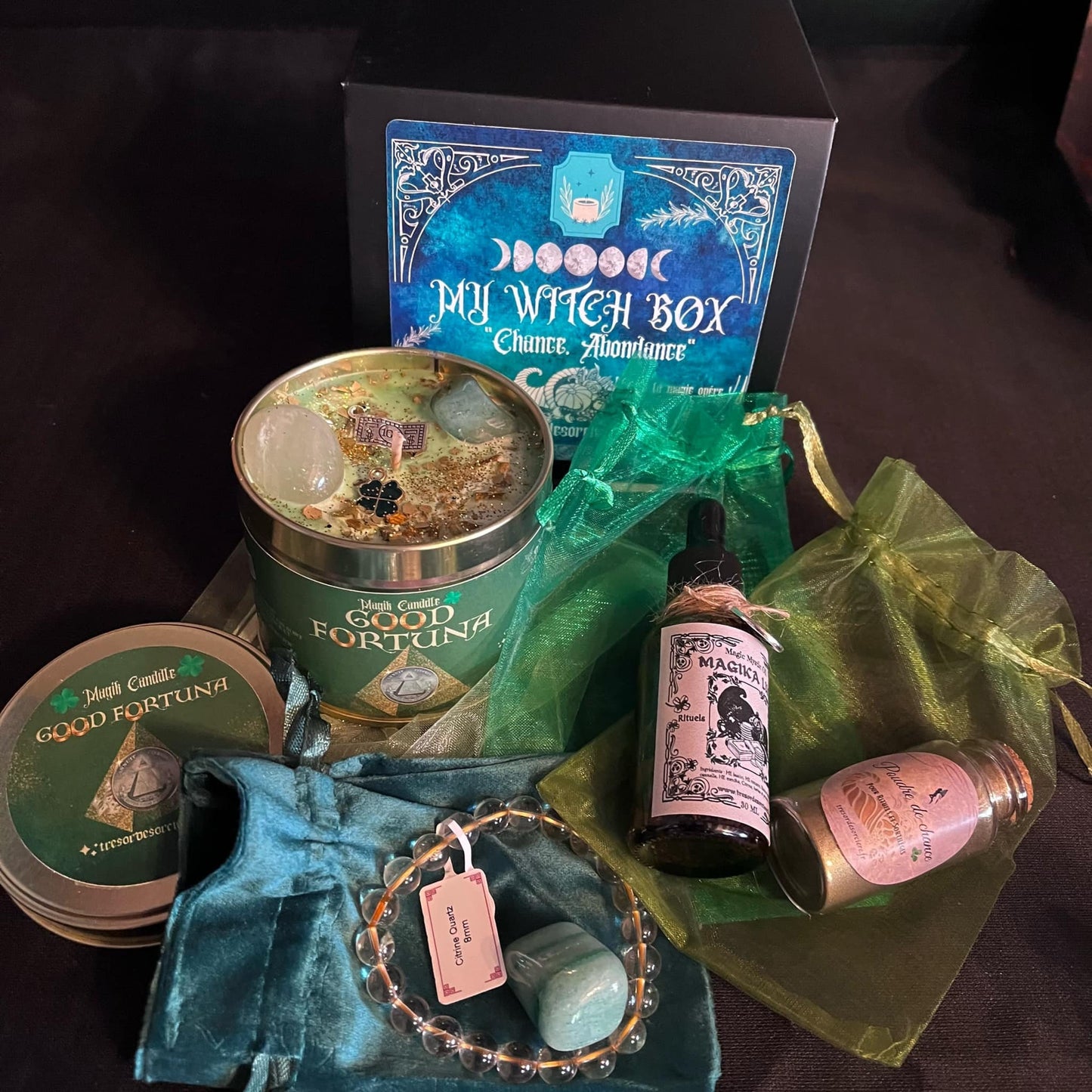 Box chance, box ésotérique « My witchy box chance«, witchcraft, wicca