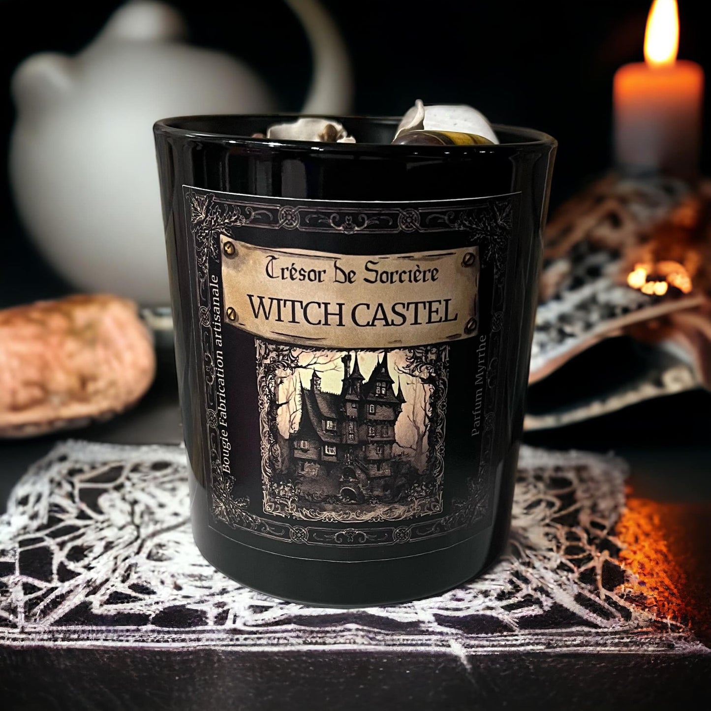 Bougie protection, bougie intention, bougie manifestation "Witch Castel"
