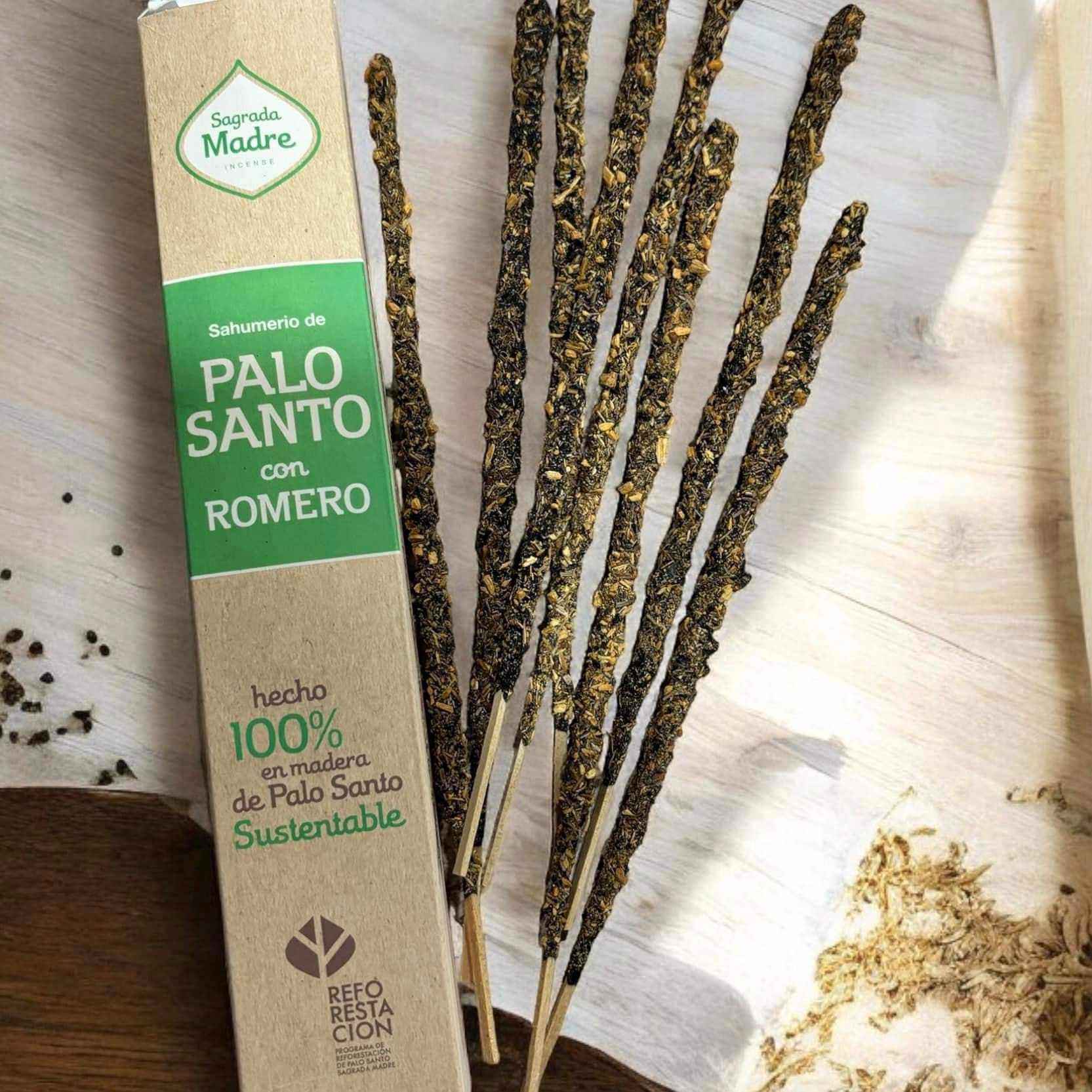 Encens sagrada madre palo santo romarin