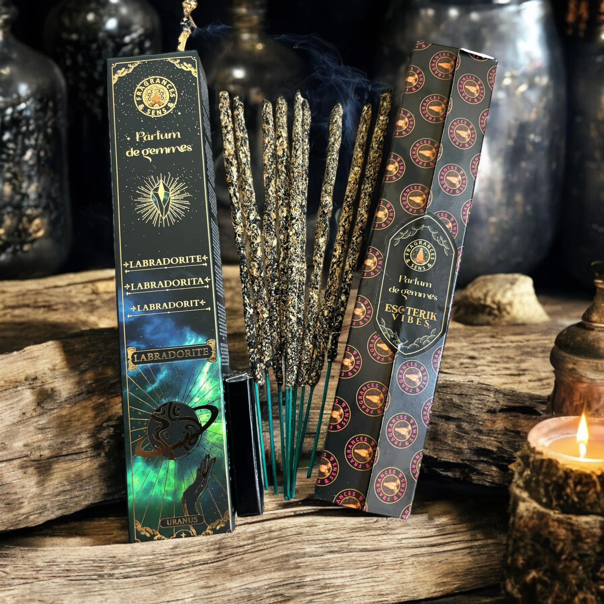 Pack de 7 boîtes d'encens parfum de gemmes