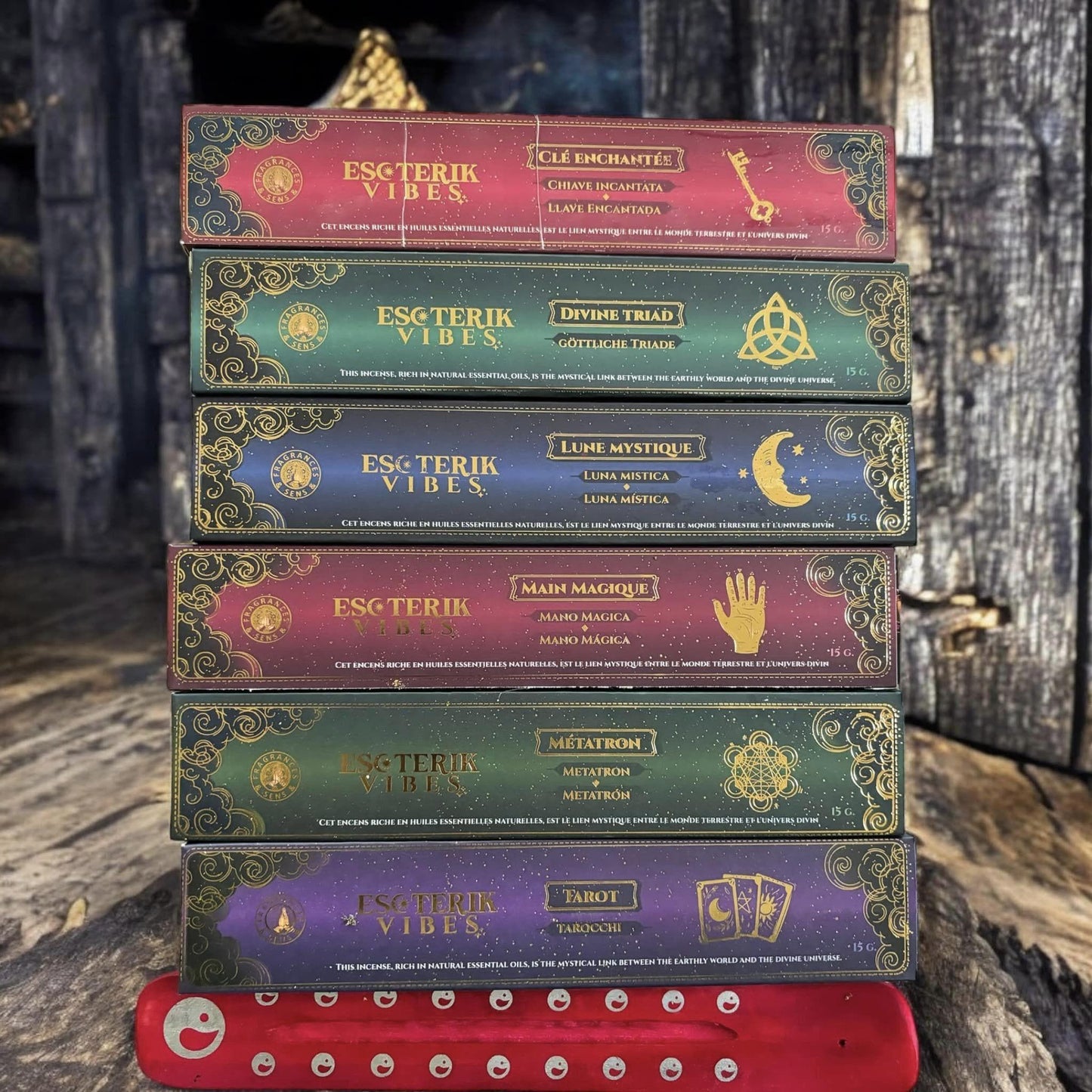 Encens, pack de 6 boîtes d'encens Esotérik vibes