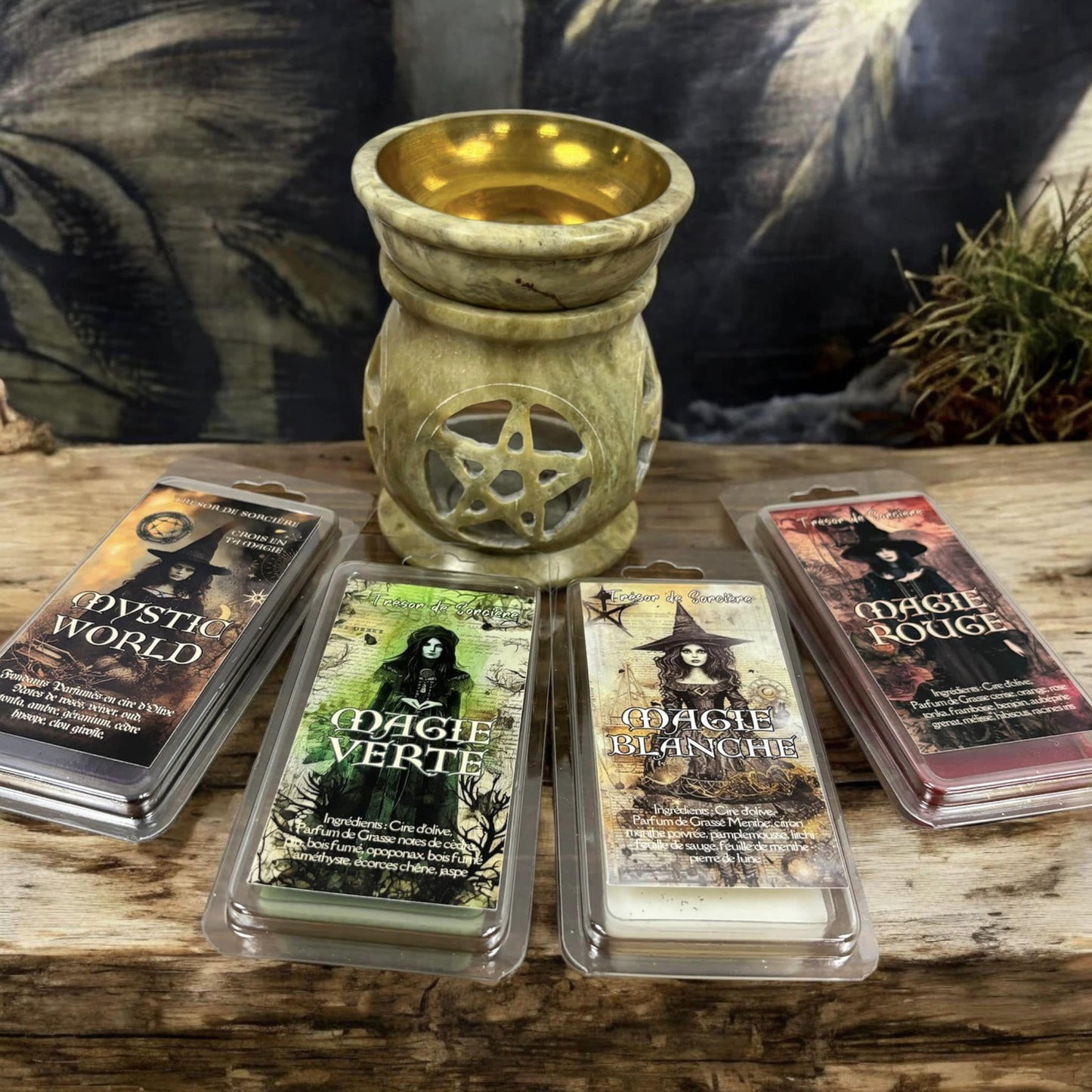 Pack de fondants parfumés "I am a witch", fondants parfumés en cire, fondants sorcière, fondants d'intention