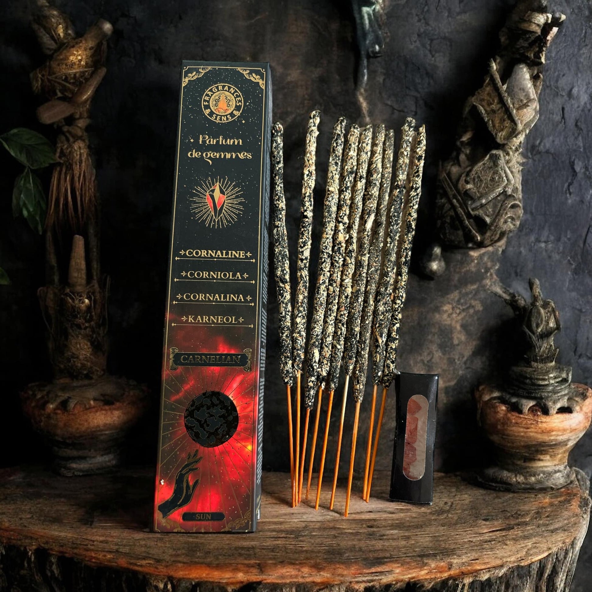 Pack de 7 boîtes d'encens parfum de gemmes