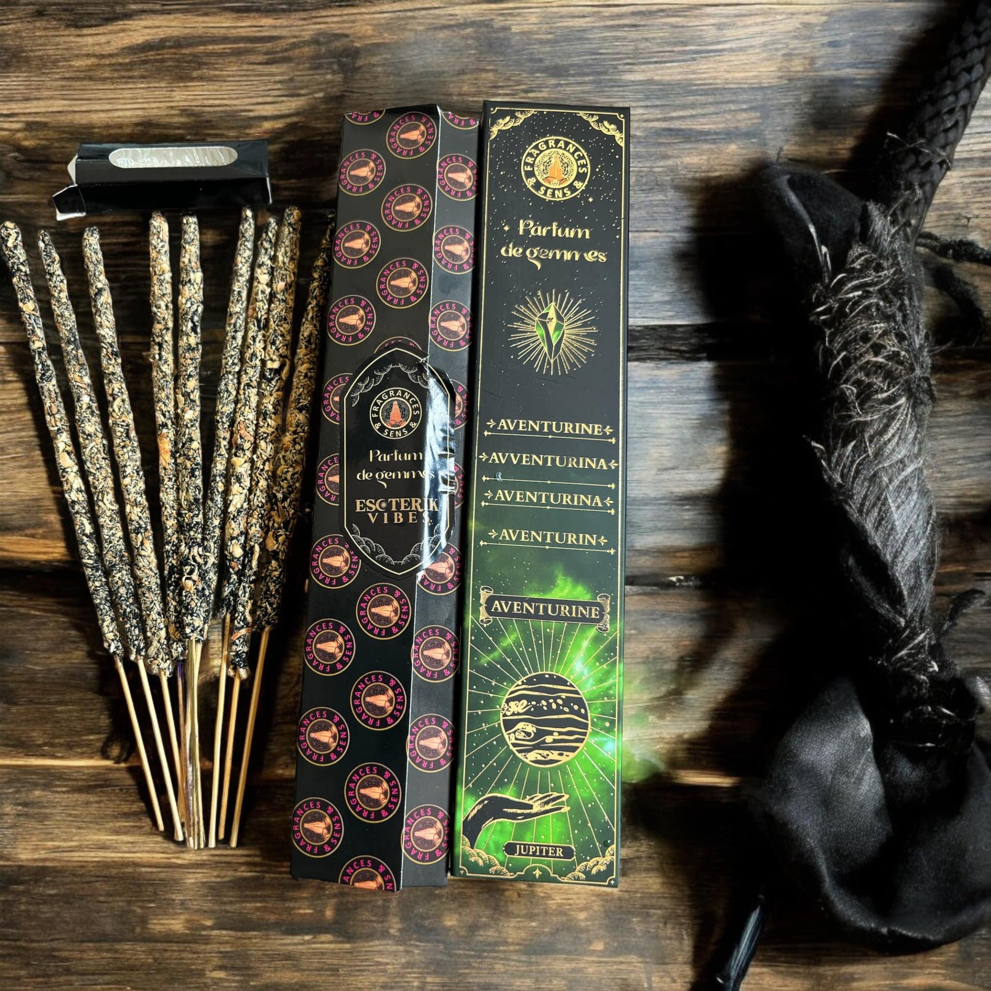 Pack de 7 boîtes d'encens parfum de gemmes