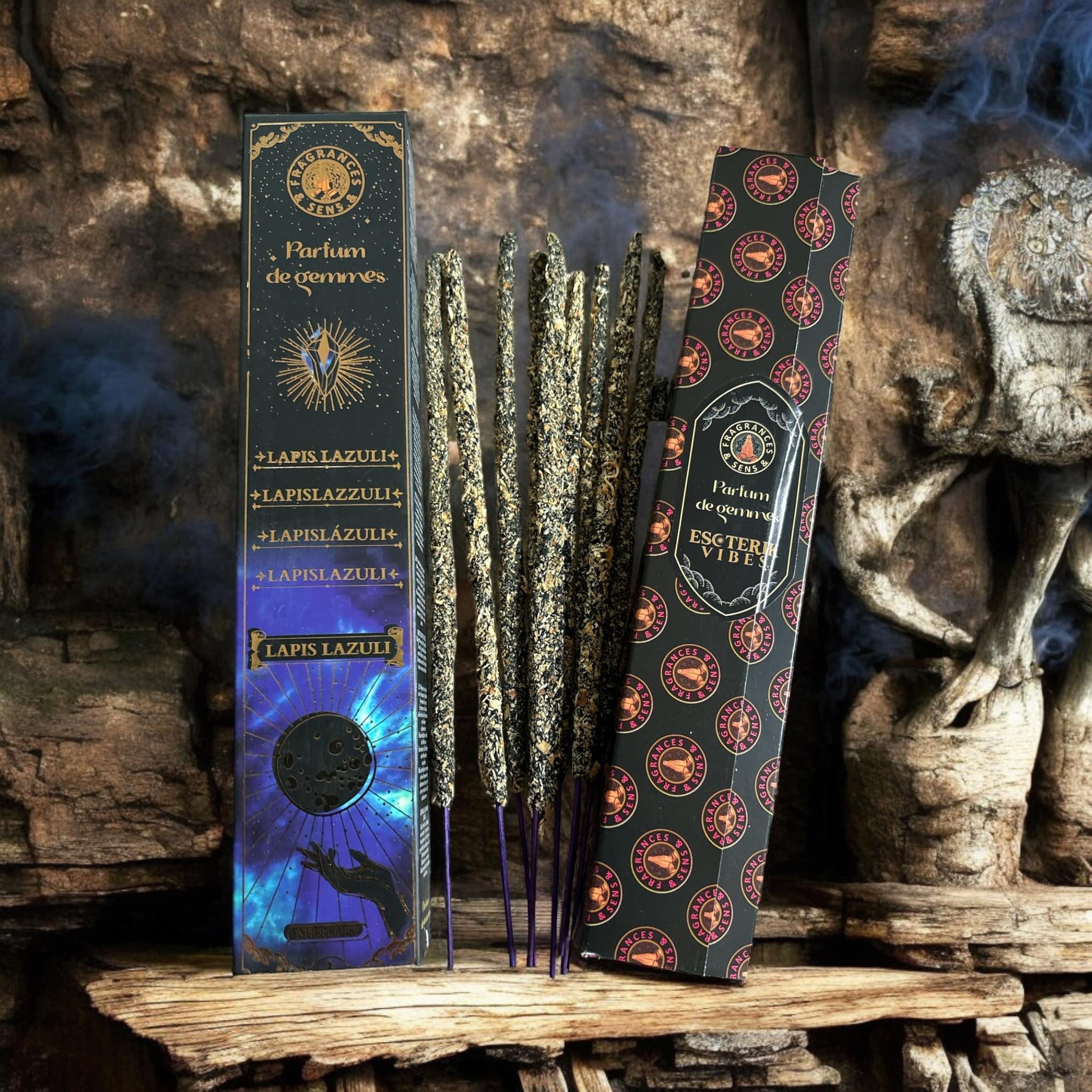 Pack de 7 boîtes d'encens parfum de gemmes
