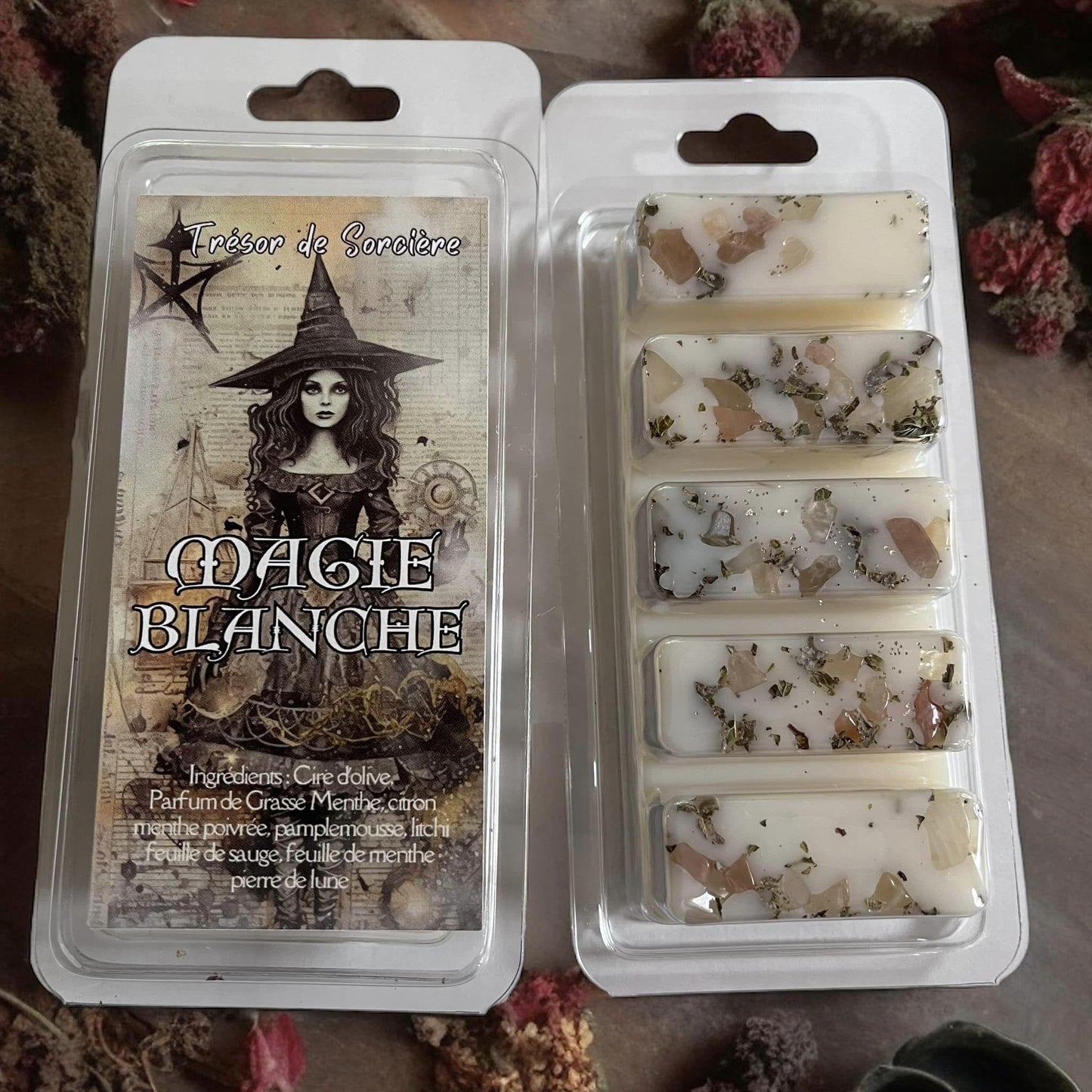 Pack de fondants parfumés "I am a witch", fondants parfumés en cire, fondants sorcière, fondants d'intention