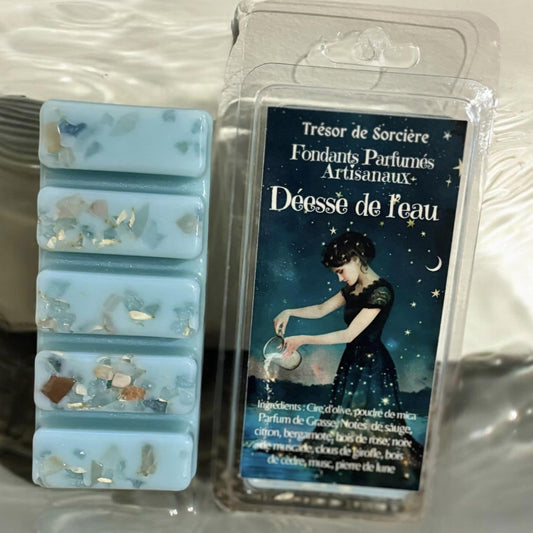 Fondants de cire parfumés, fondants "déesse de la terre", fondants parfumés, fondants d'intentions, fondants sorcière, fondants magiques