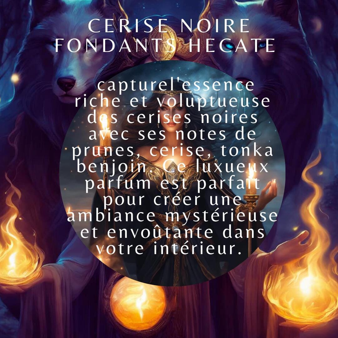 fondants parfumés Hécate, fondants sorcière, fondants d'intentions, witchcraft, fondants de cire parfumés