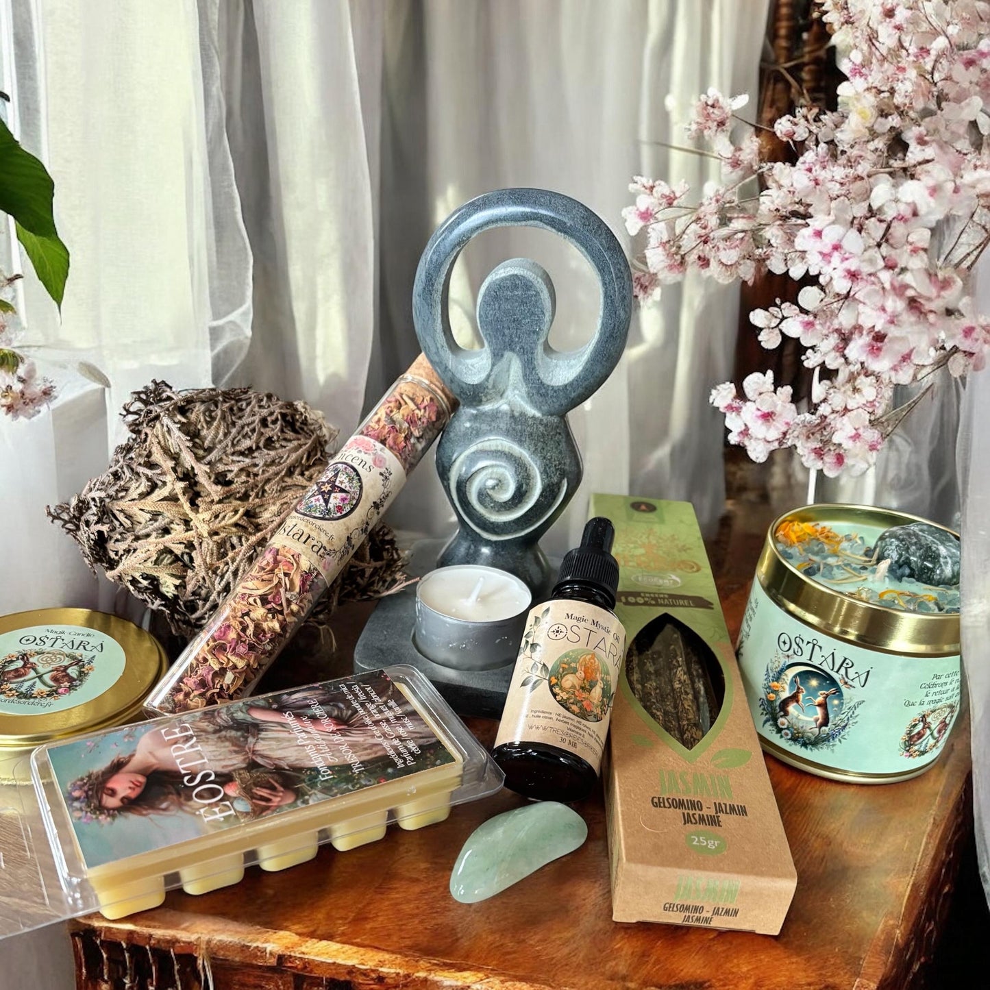 box Ostara, box sorcière, witchbox, box spirituelle, sabbat Ostara