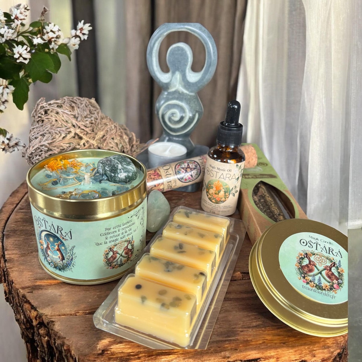 box Ostara, box sorcière, witchbox, box spirituelle, sabbat Ostara