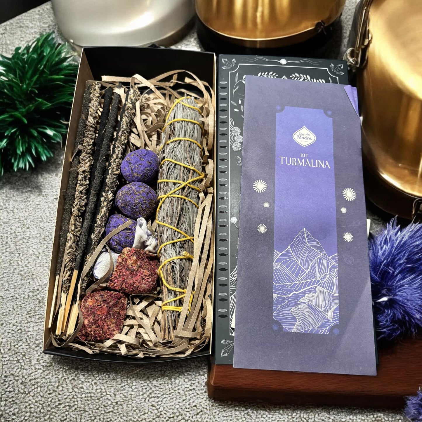 kit à bases de plantes tourmaline Sagrada Madre
