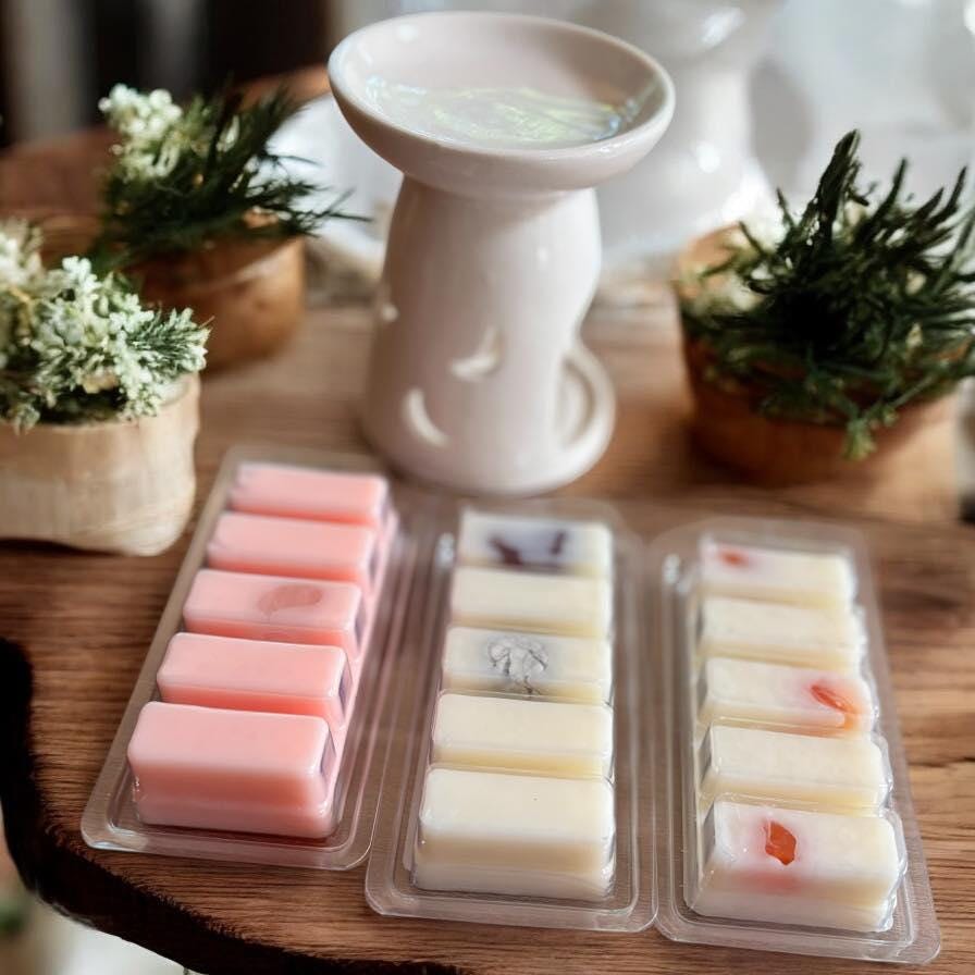 coffrets de fondants parfumés, coffret fondants d'intention, coffret cadeau fondants de cire, fondants sorcière, fondants d'intention