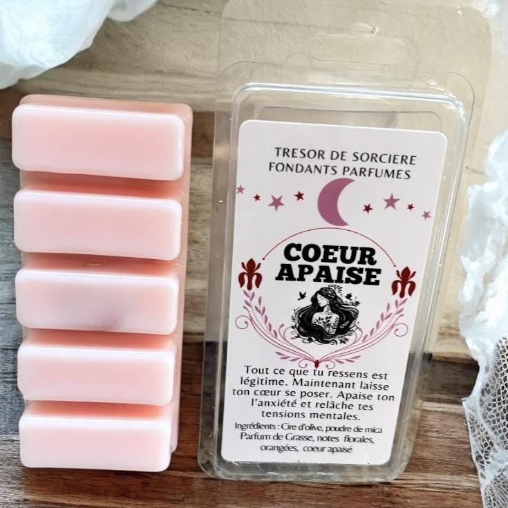 coffrets de fondants parfumés, coffret fondants d'intention, coffret cadeau fondants de cire, fondants sorcière, fondants d'intention