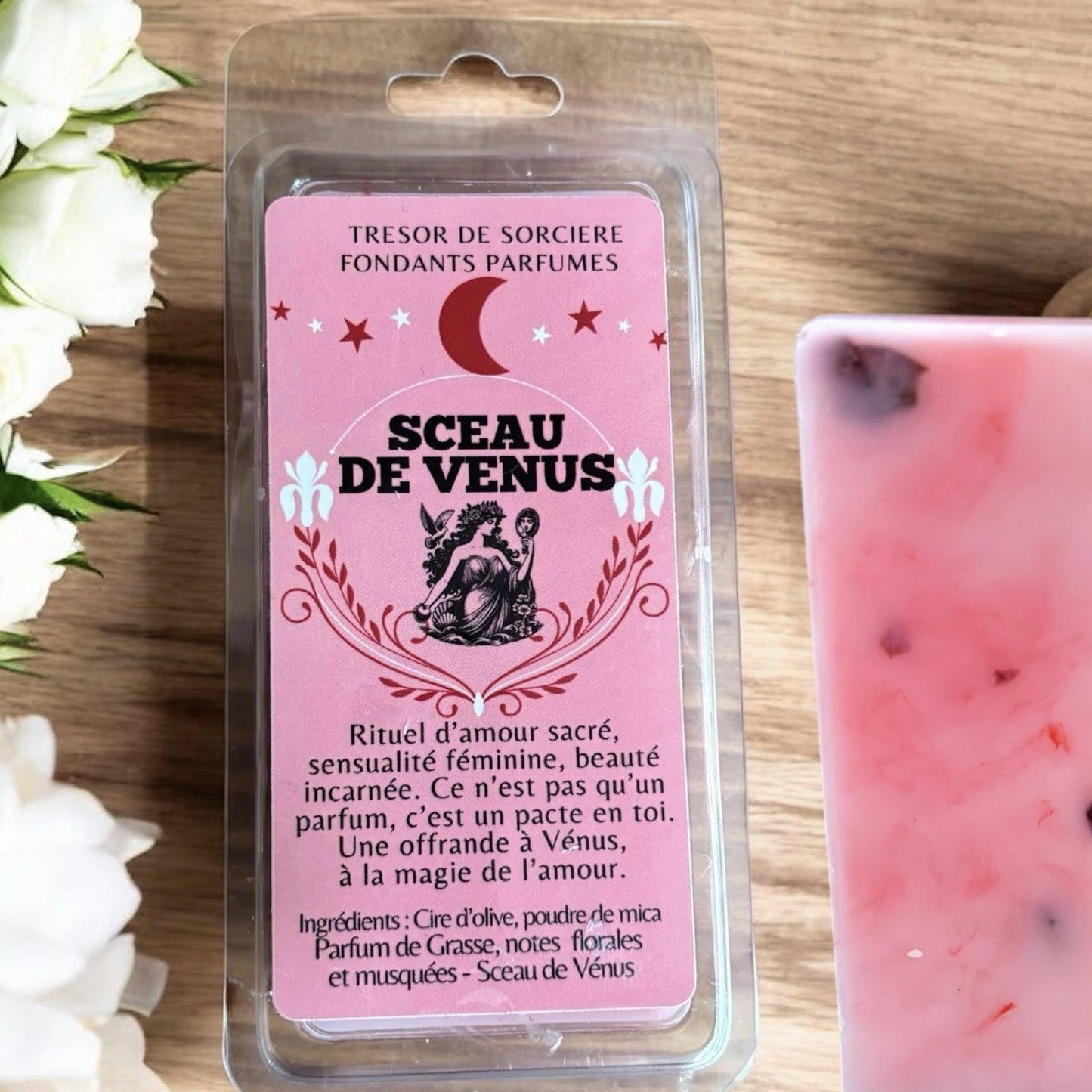 Fondants "sceau de Vénus", fondants d'intention, fondants sorcière, fondants d'amour, rituel amour