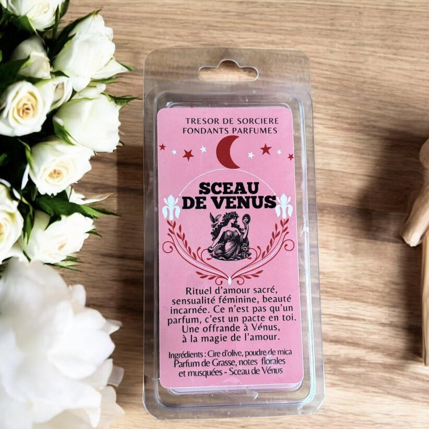 Fondants "sceau de Vénus", fondants d'intention, fondants sorcière, fondants d'amour, rituel amour