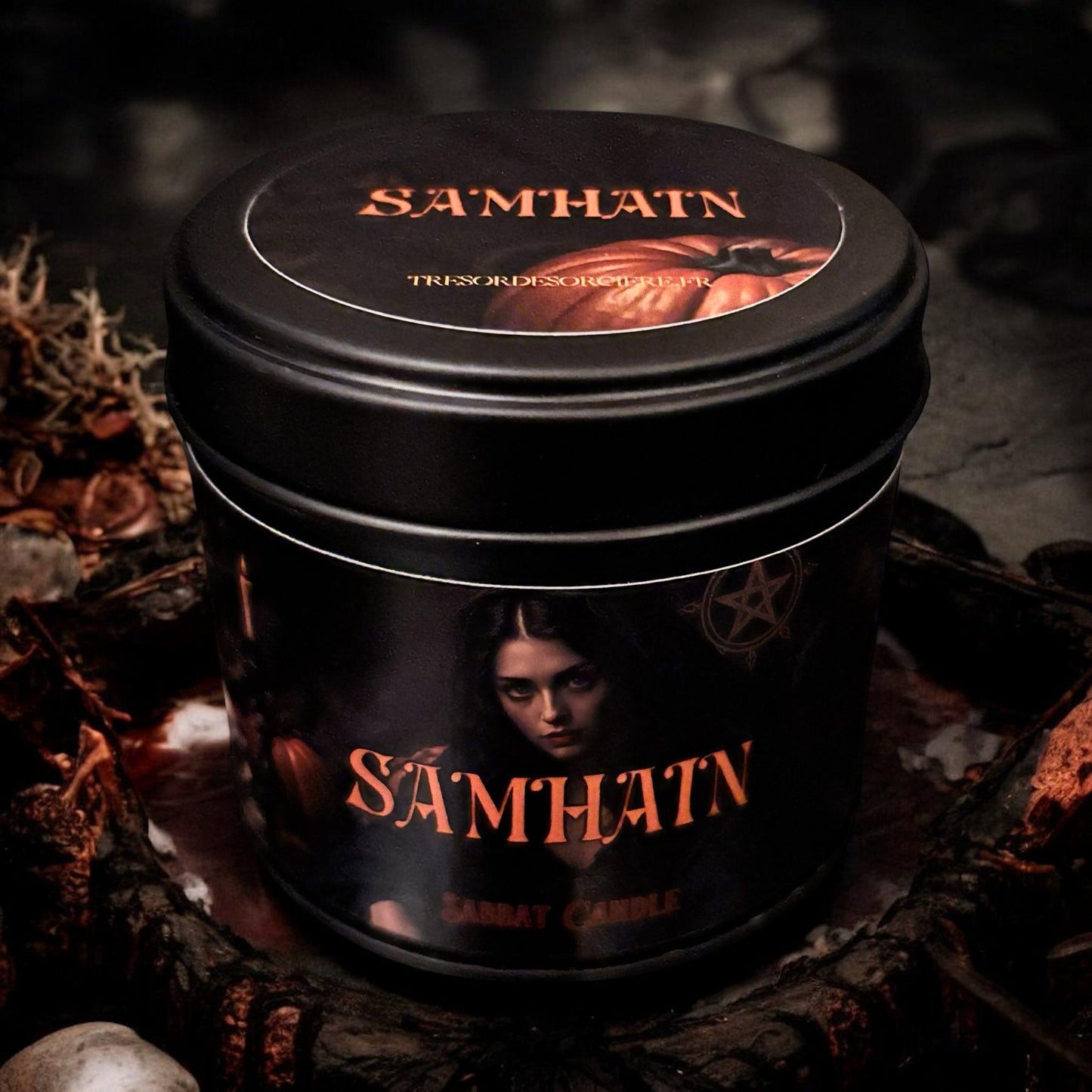 Box de Samhain, witch box samhain, coffret samhain, box sorcière, sabbat de Samhain, bougie de Samhain,