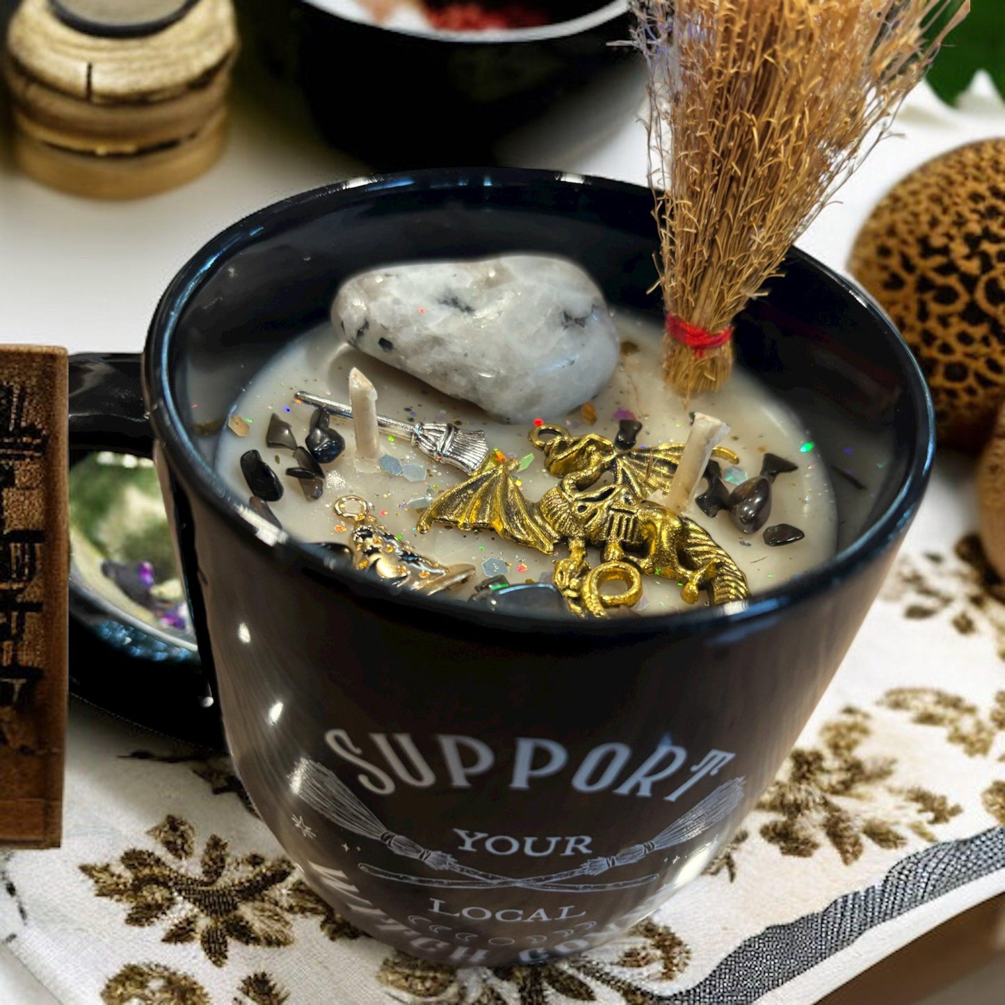 Bougie "witch coven", bougie mug, bougie sorcière, bougie d'intention, bougie cadeau