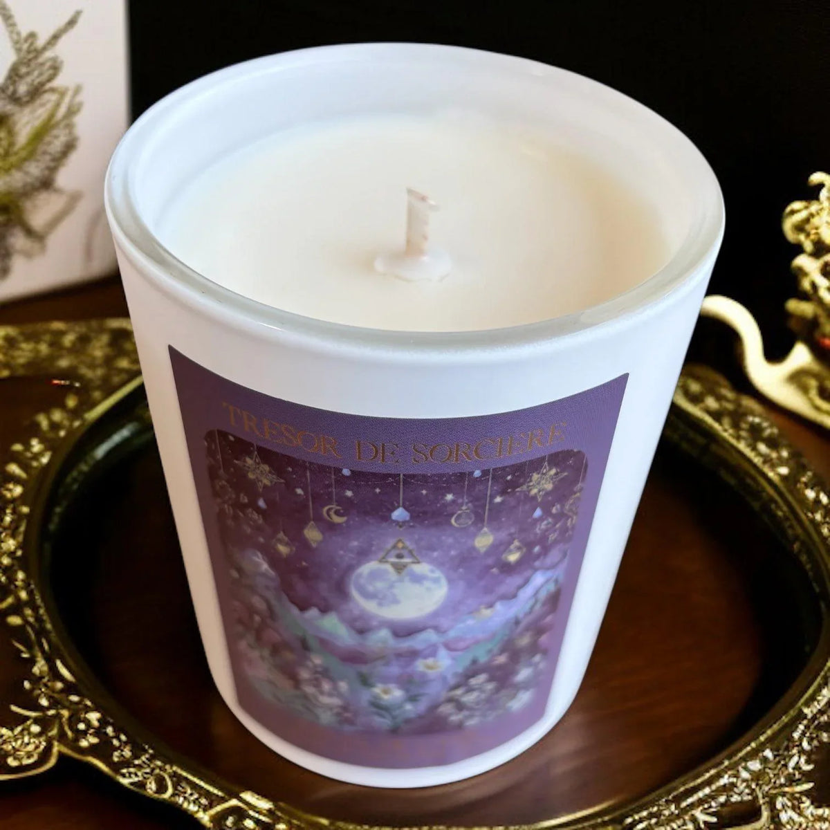Bougie rituel de l'âme, bougie d'intention, bougie spirituelle, bougie artisanale, bougie parfumée, bougie cire de soja