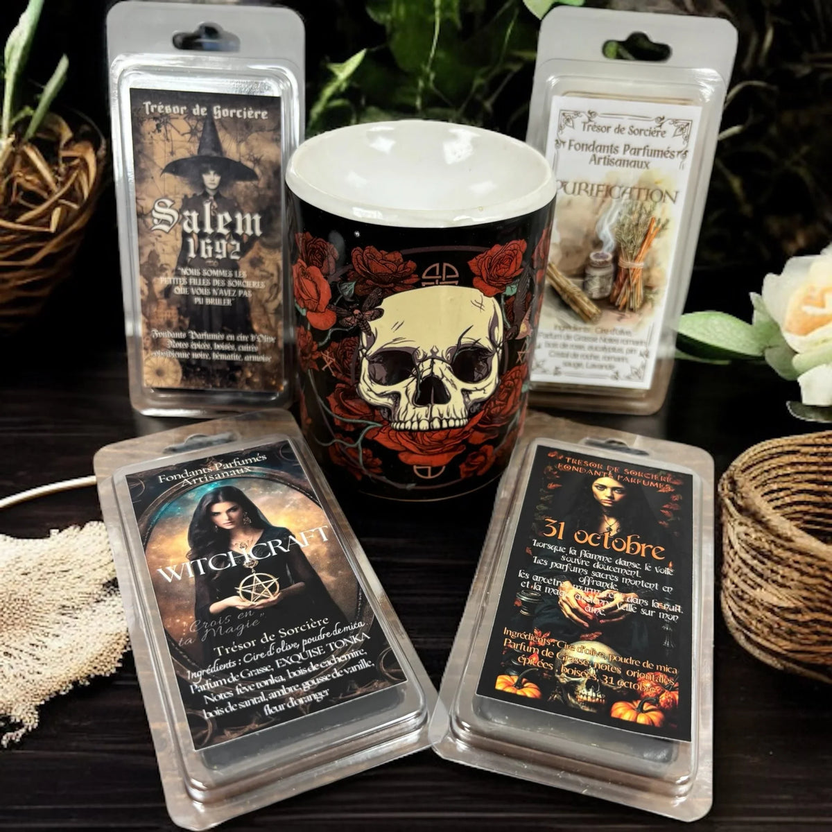 Coffret fondants Sorcière de Salem, kit complet avec brûleur