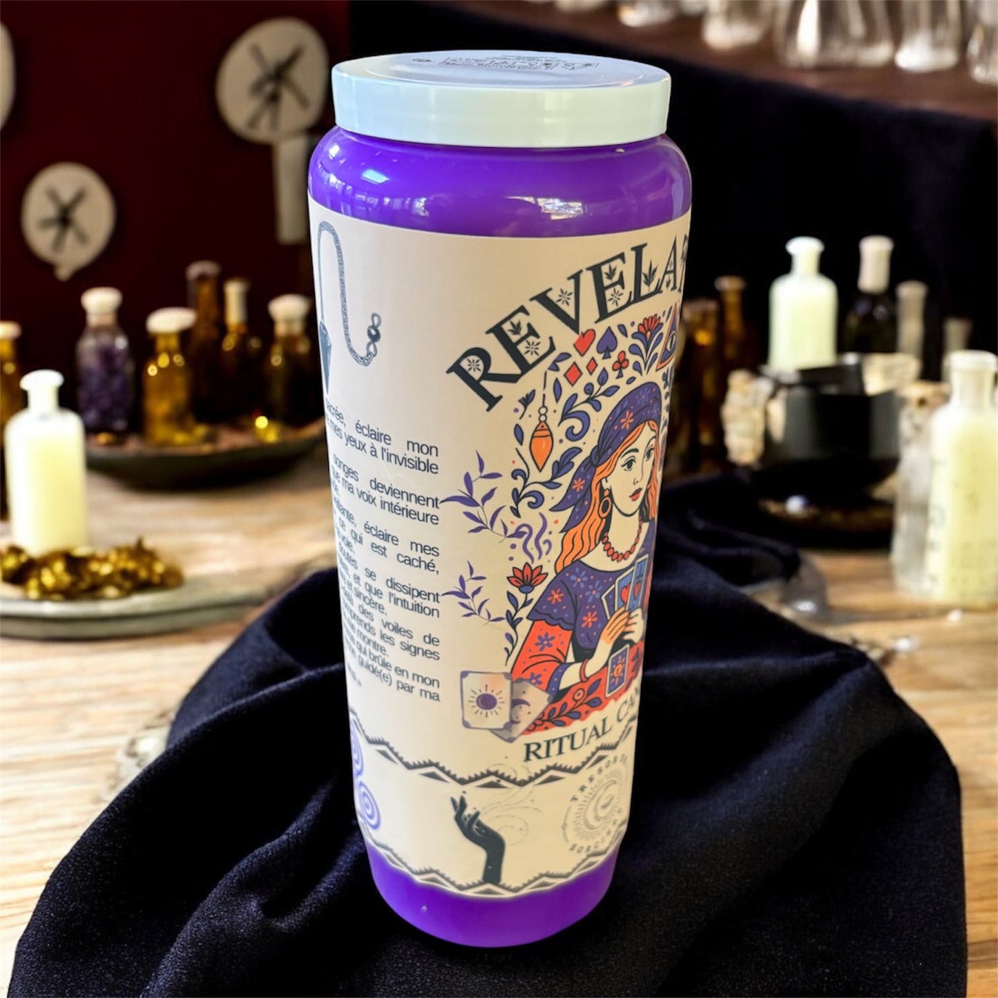 Bougie neuvaine "révélation", bougie de 9 jours