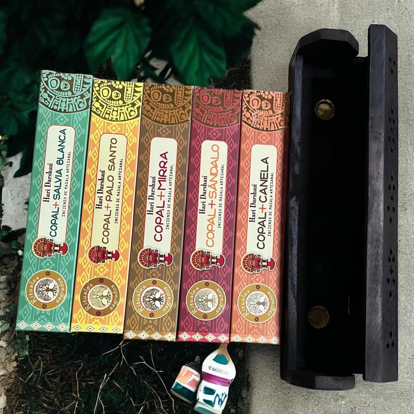 Pack 5 encens Tribal Soul série copal + coffre porte encens