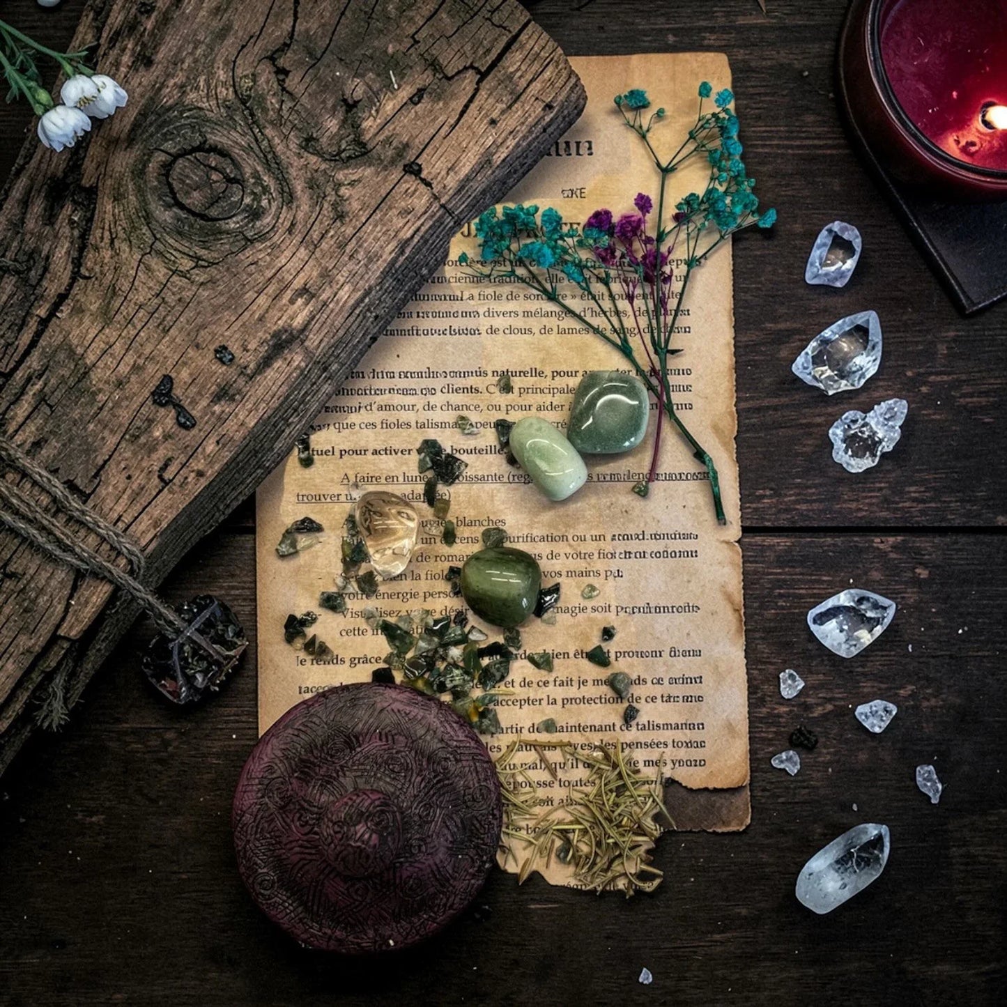 Rituel d'activation, spell jar Trésor de Sorcière
