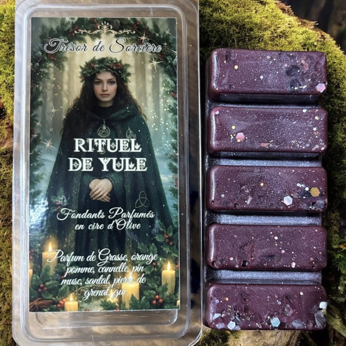 Fondants de cire parfumés "rituel de Yule", fondants de Yule