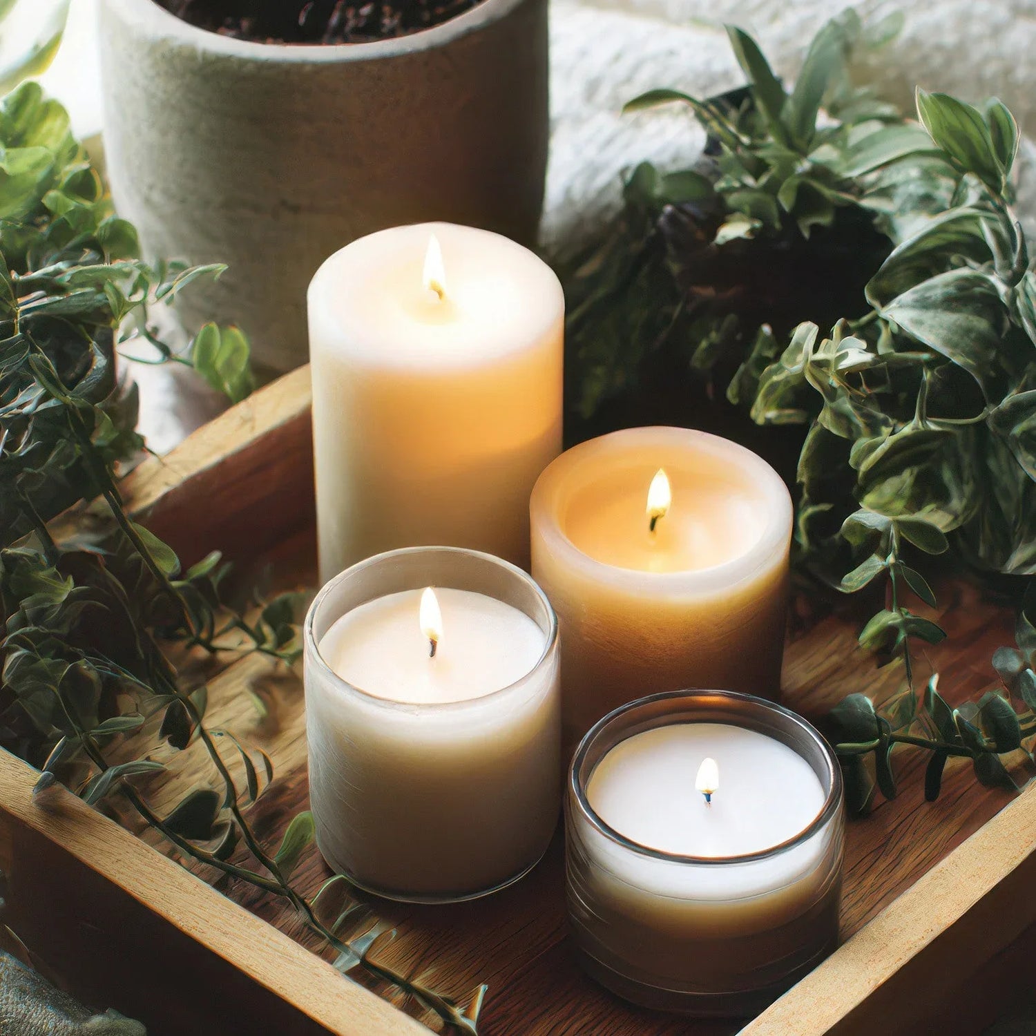 Bougies d'intention Les Précieuses, bougie sorcière cristaux naturels