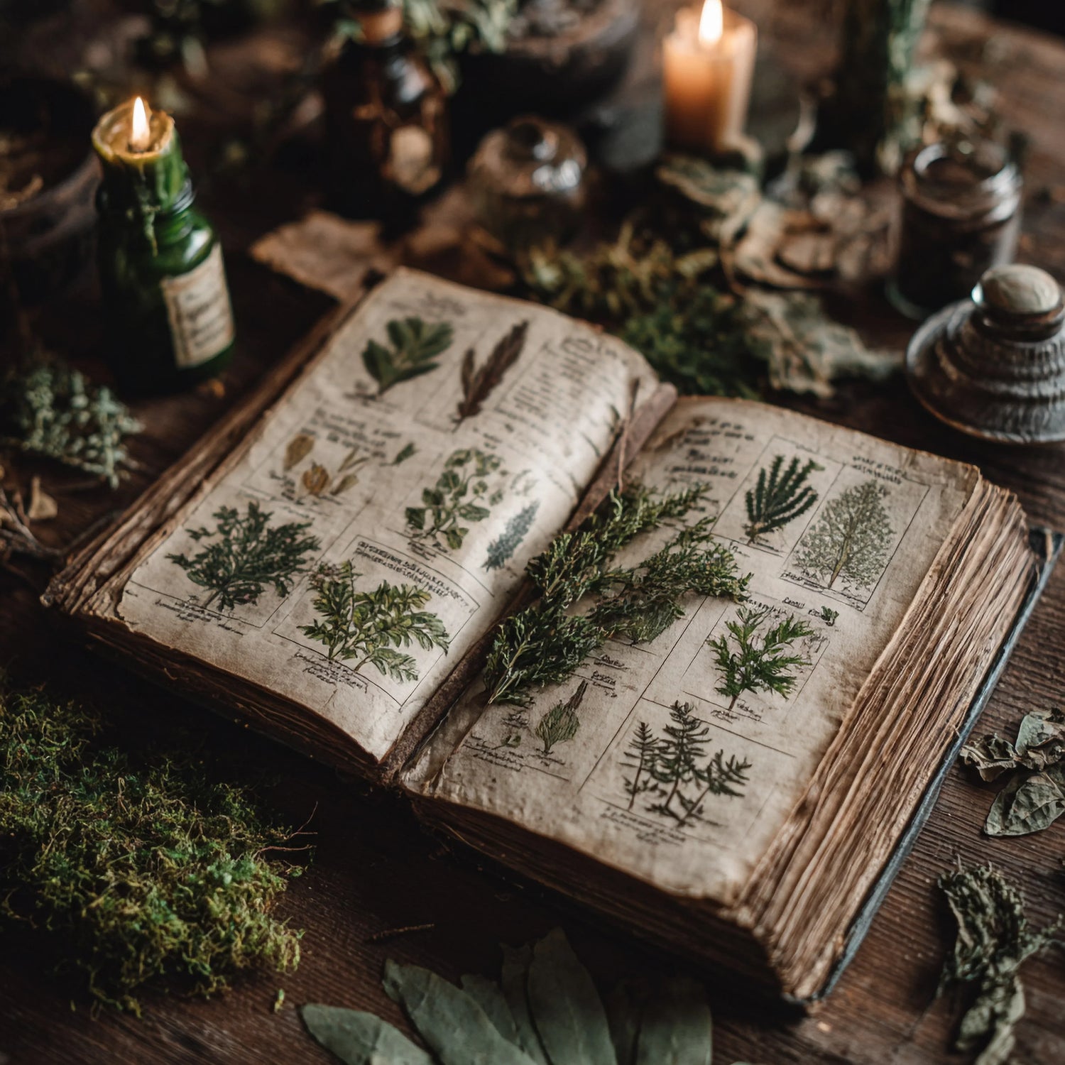 herbes et encens, accesoires