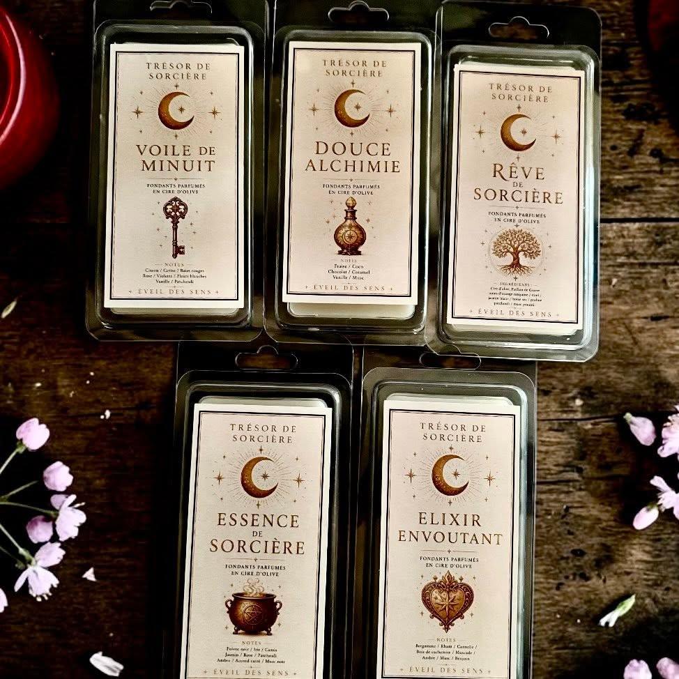 Fondants d'intentions parfumés Éveil de Sens, fondants sorcière