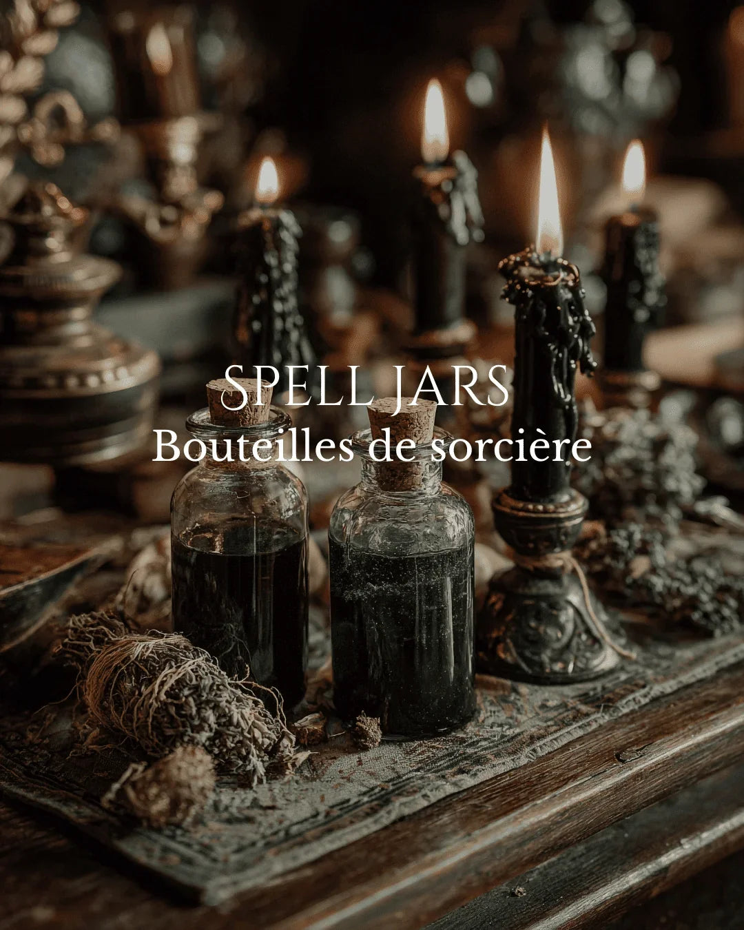 Spelljars, bouteille de sorcière, pot de sort